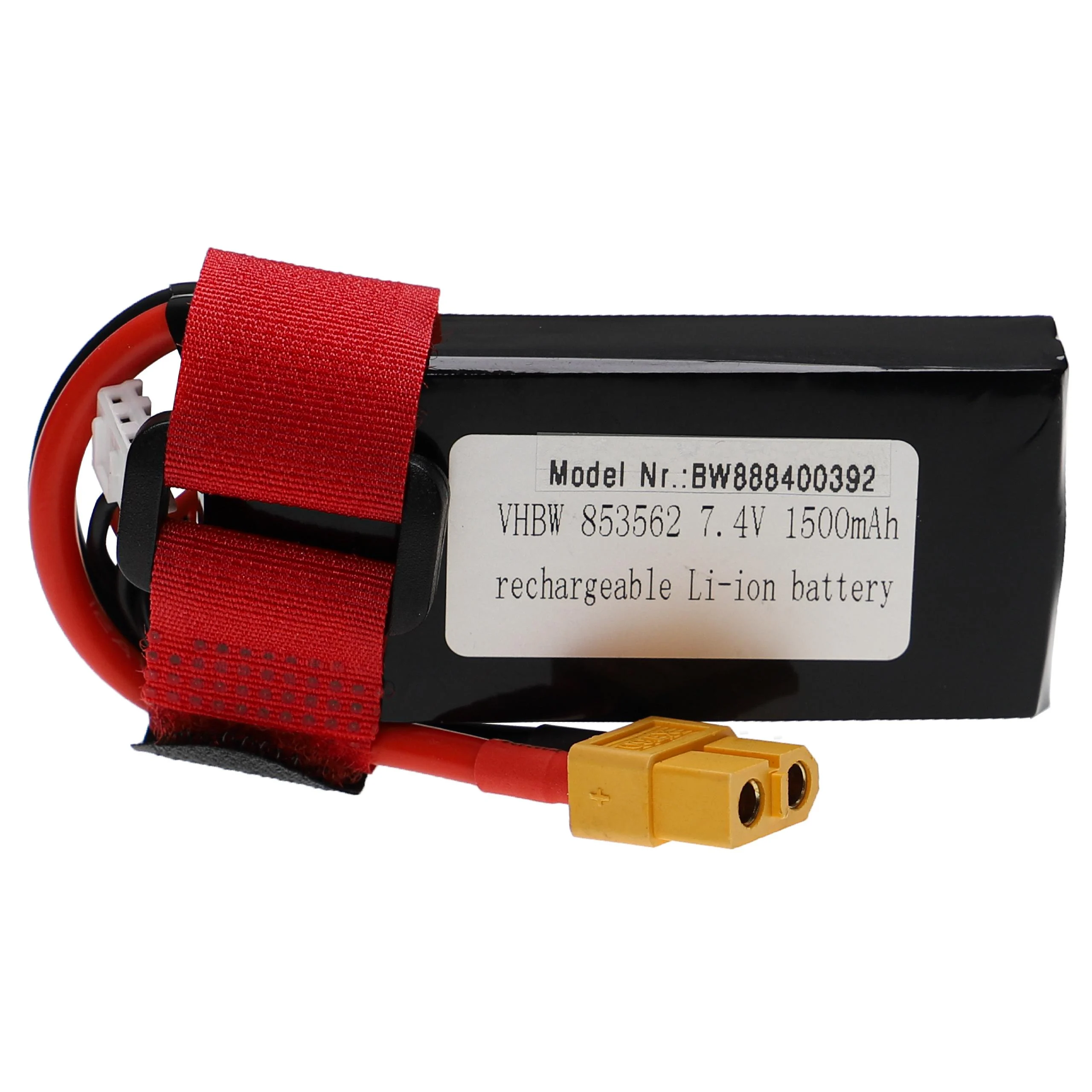Batterie modèle radio-télécommandé - 1500mAh 7,4V Li-polymère, XT60