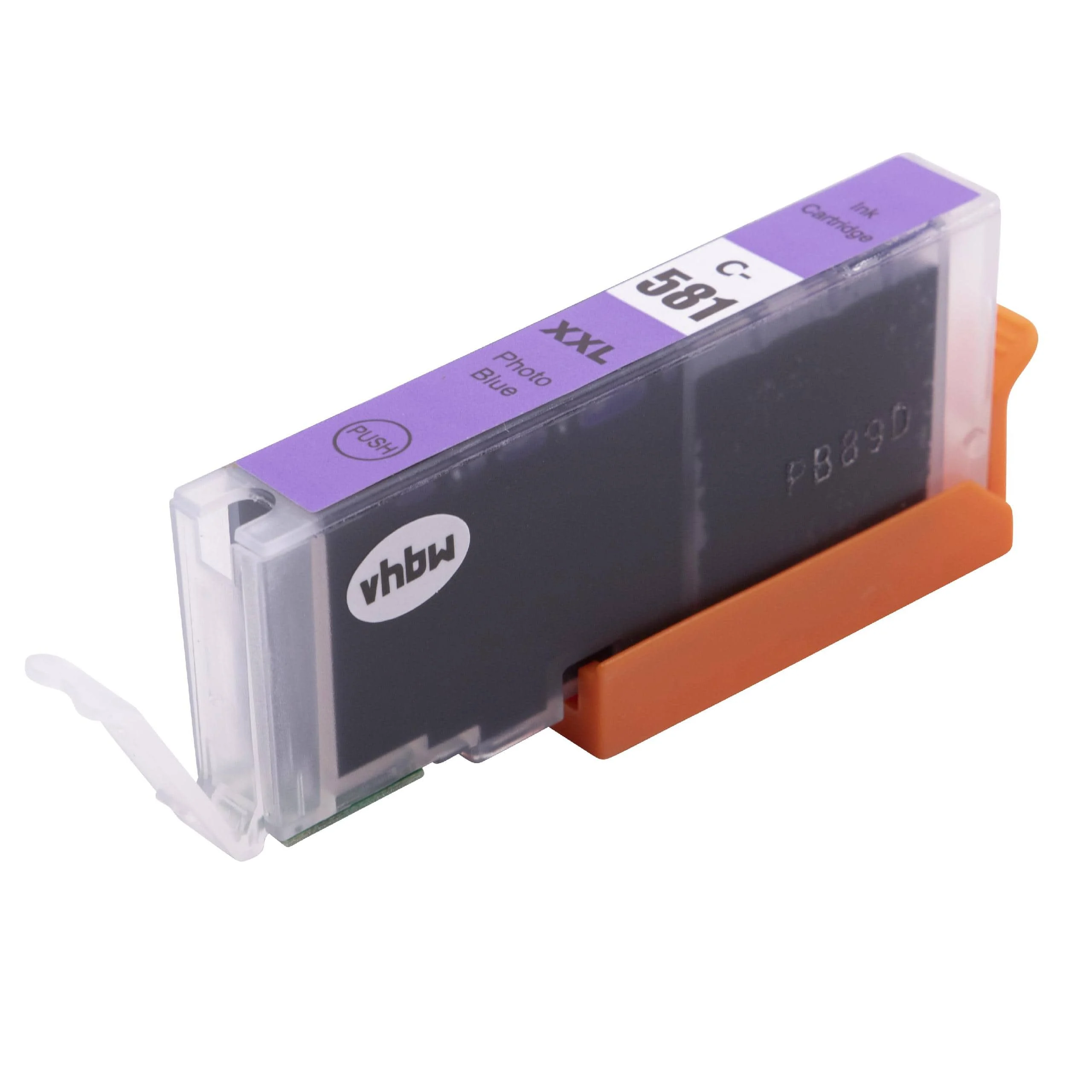 Cartouche remplace Canon CLI-581 XXL, CLI-581PGPB XXL pour imprimante Canon - cyan photo 12ml + puce
