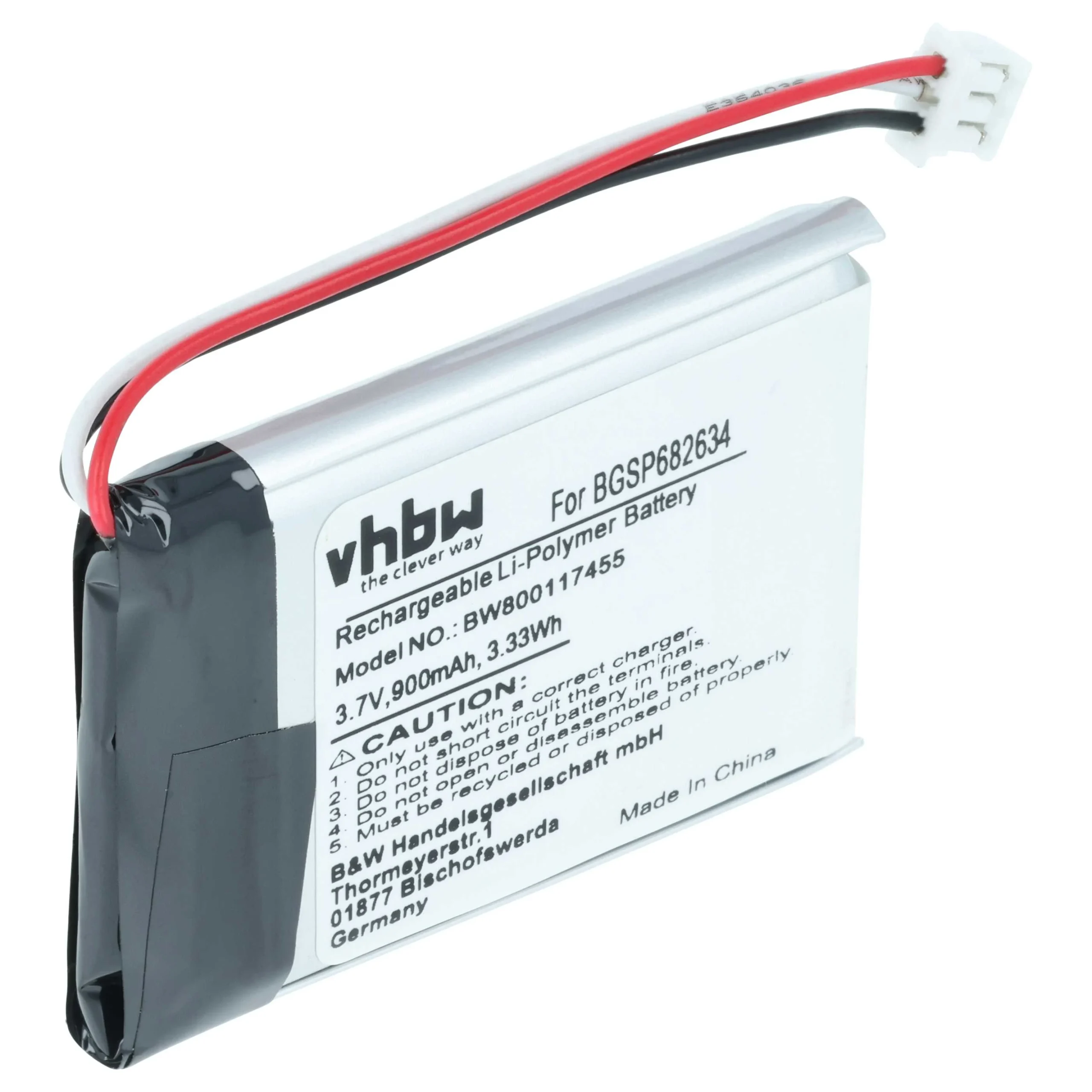 Batterie remplace JBL GSP682634 enceinte JBL - 900mAh 3,7V Li-polymère