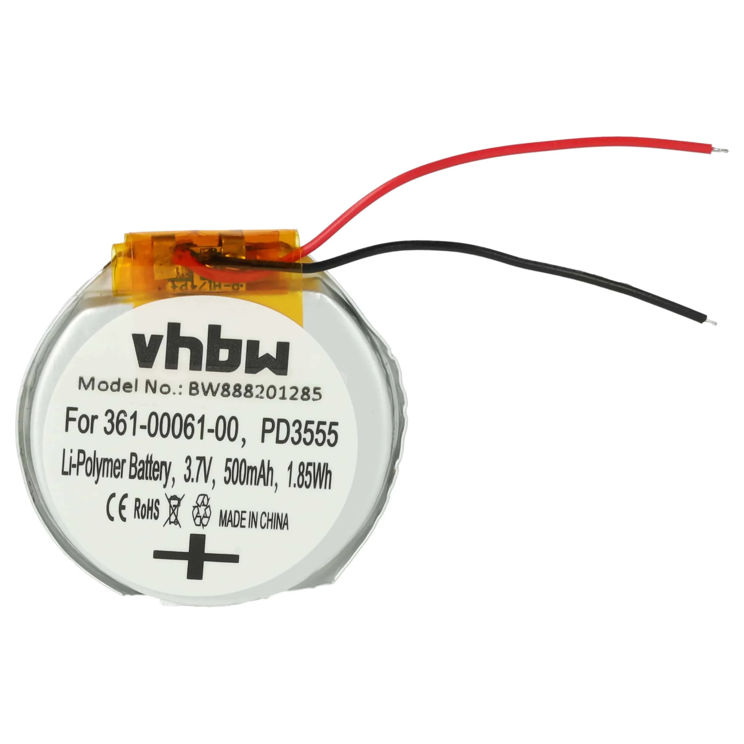 Batterie remplace Garmin PD3555w, 361-00061-00, PD3555 montre connectée - 500mAh 3,7V Li-polymère + outils