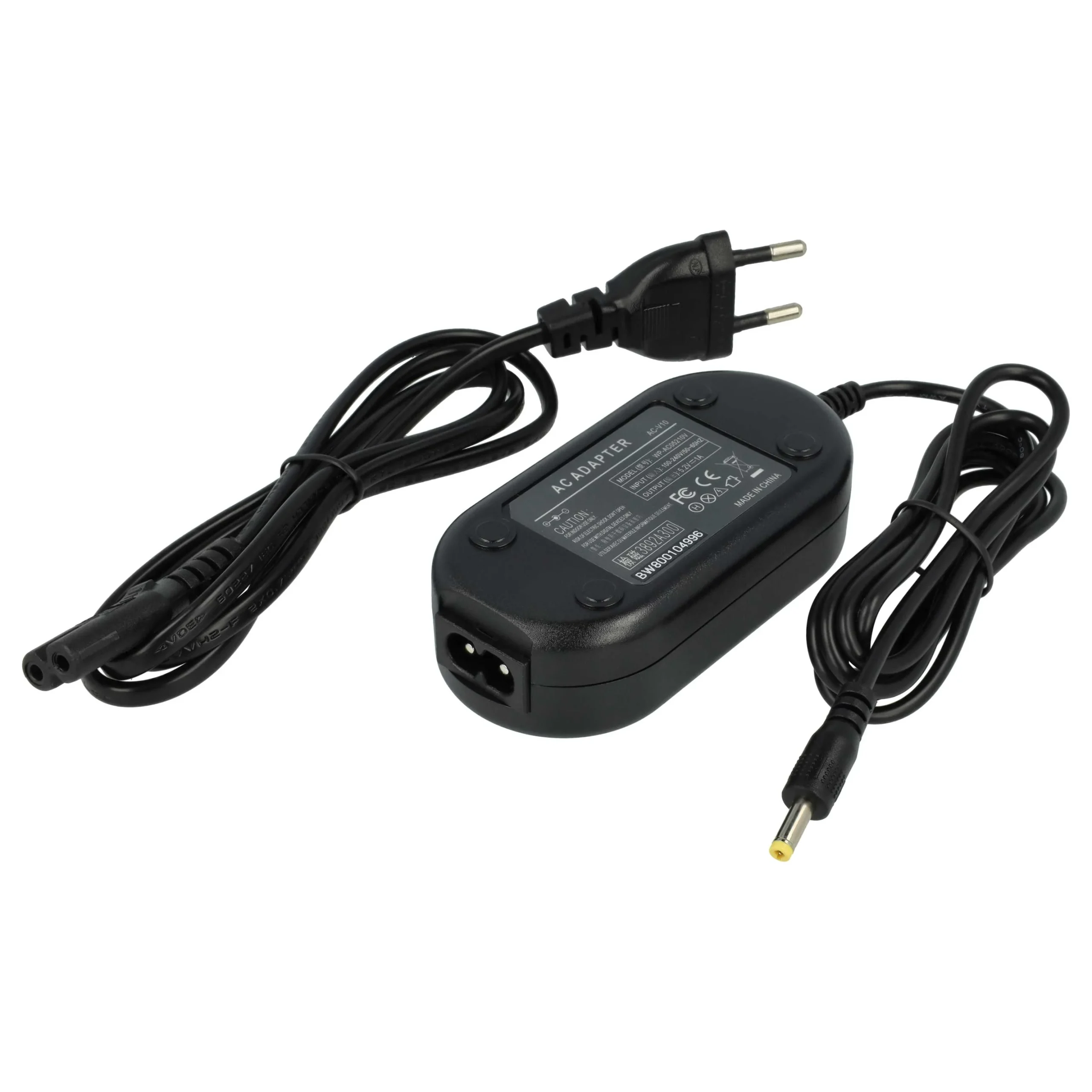 Bloc secteur remplace JVC AC-V10, AC-V10M, AC-V10U, AC-V11, AC-V11U pour caméra JVC, 2m