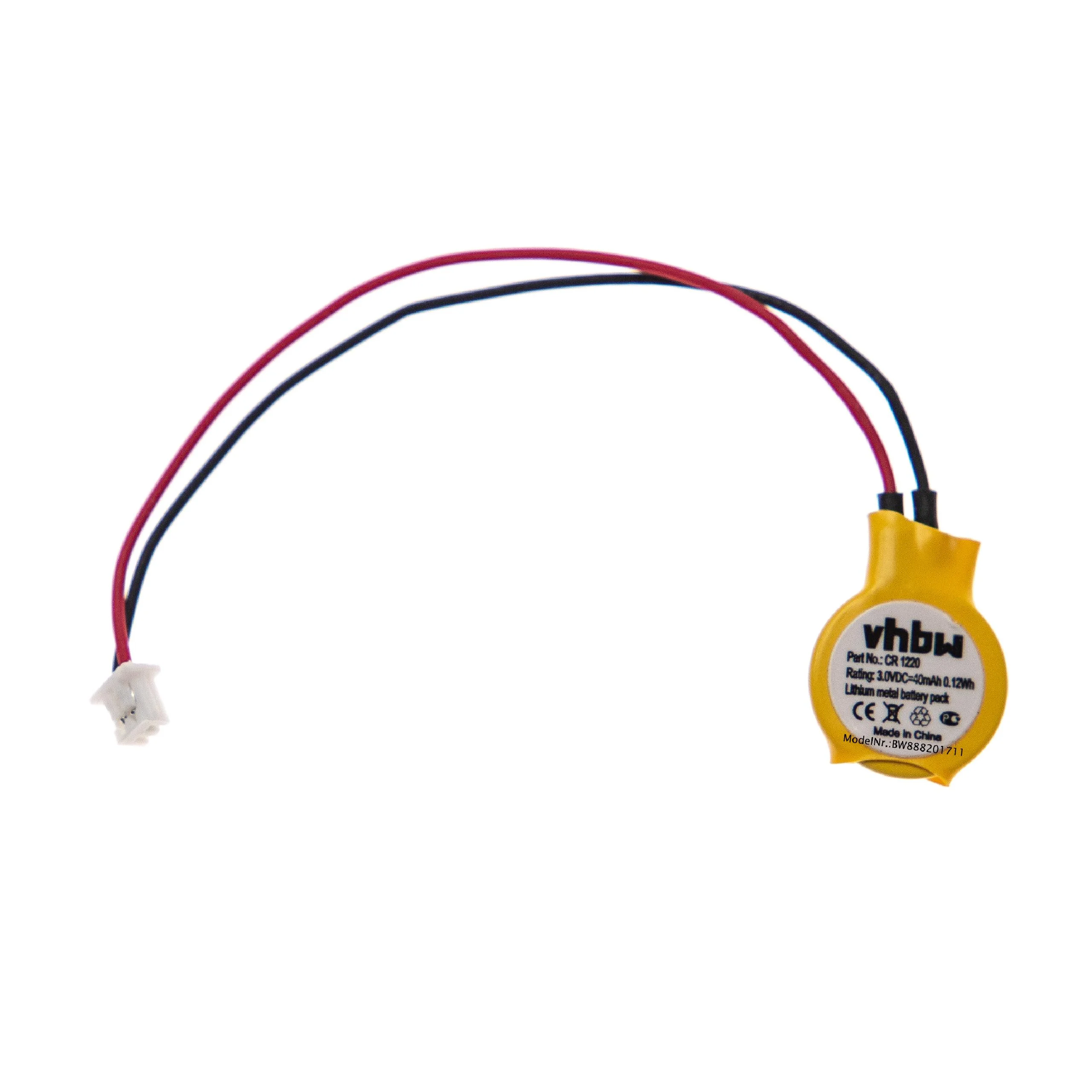 Pile remplace CR2025W pour BIOS - 40mAh 3V Li-Mn