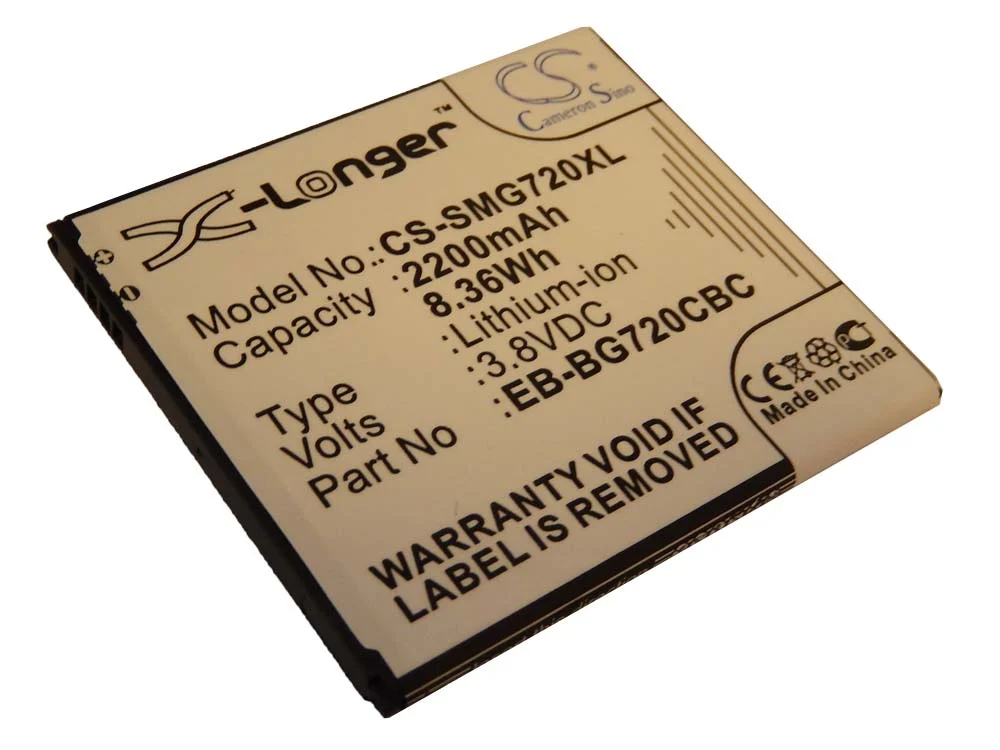 Batterie remplace Samsung EB-BG720CBC téléphone portable Samsung - 2200mAh 3,8V Li-ion