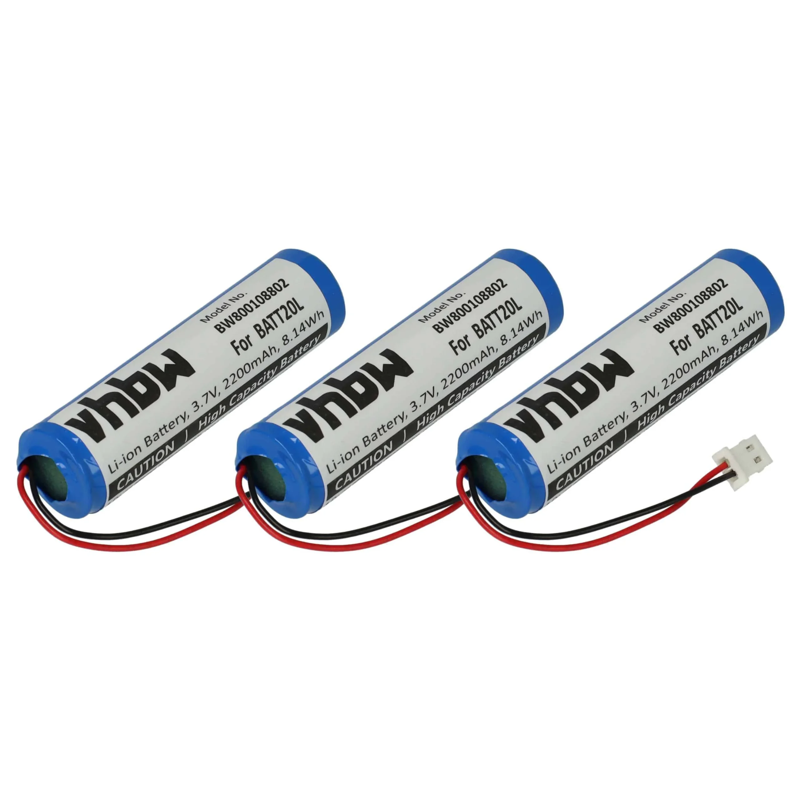 Batterie (3 pcs.) remplace BATT20L radio - 2200mAh 3,7V Li-ion