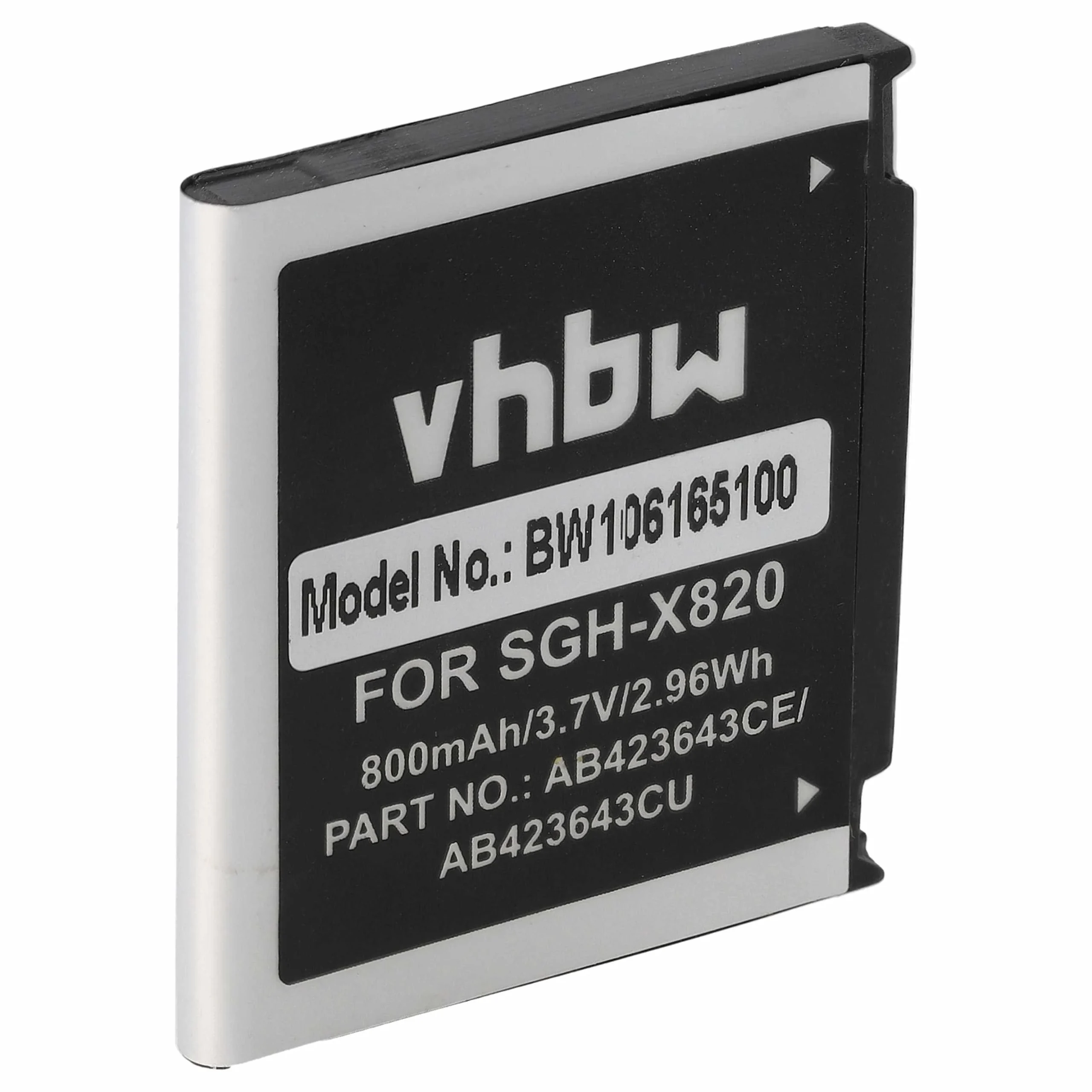 Batterie remplace Samsung AB394235CE, AB394235CECSTD téléphone portable Samsung - 800mAh 3,7V Li-ion