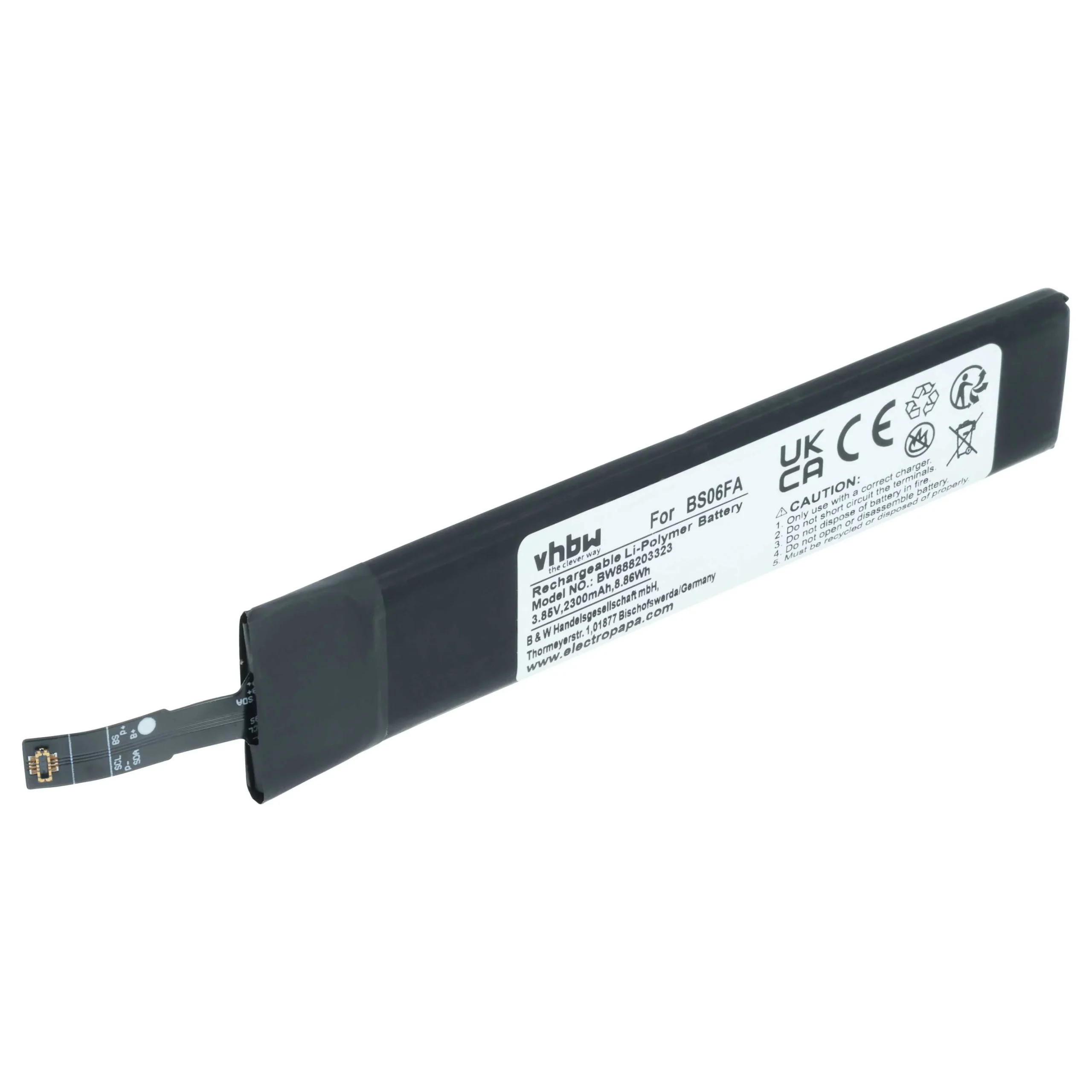 Batterie remplace Xiaomi BS06FA téléphone portable Xiaomi - 2300mAh 3,85V Li-polymère