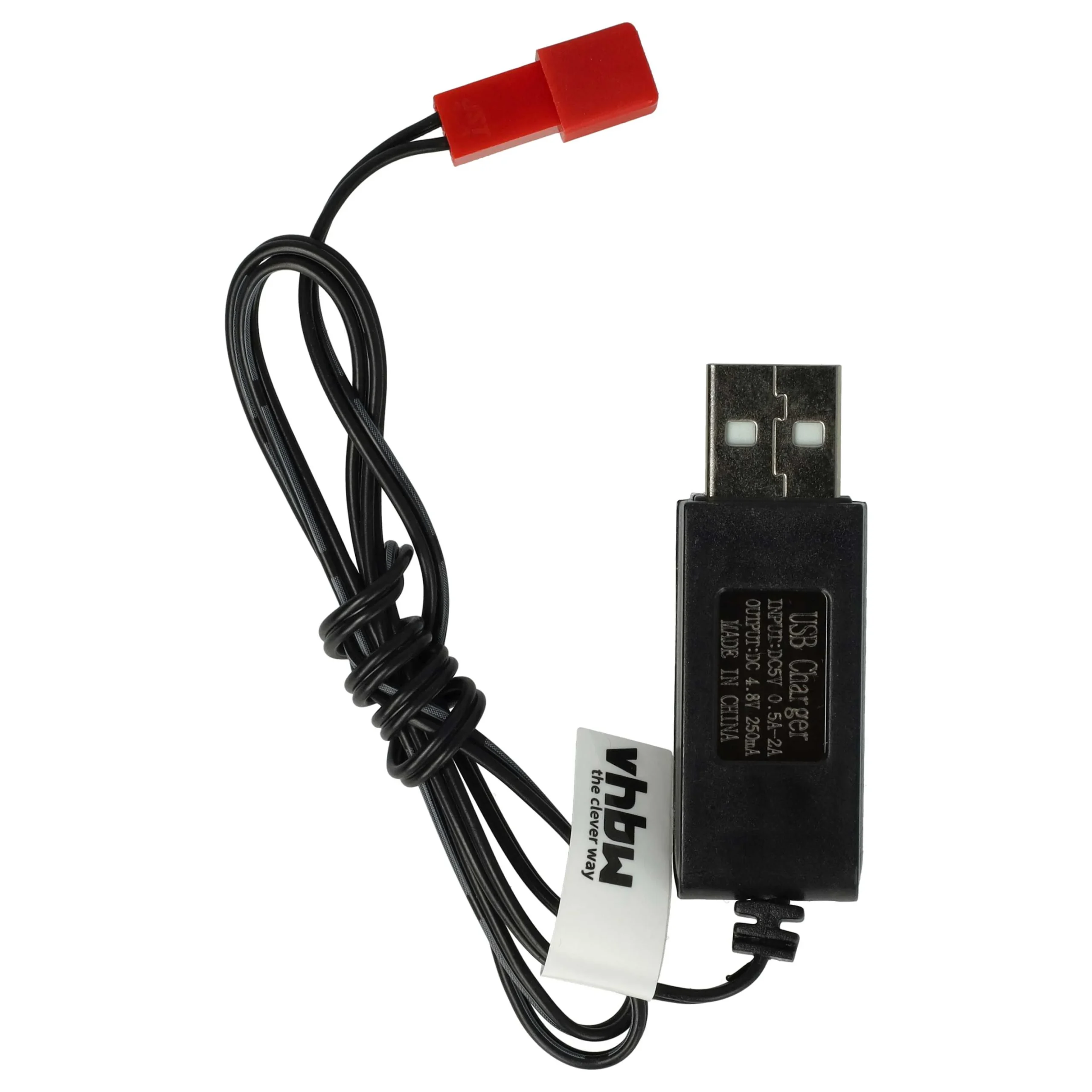 ChargeurUSB pour batterie JST, modélisme RC - 60 cm 4,8 V