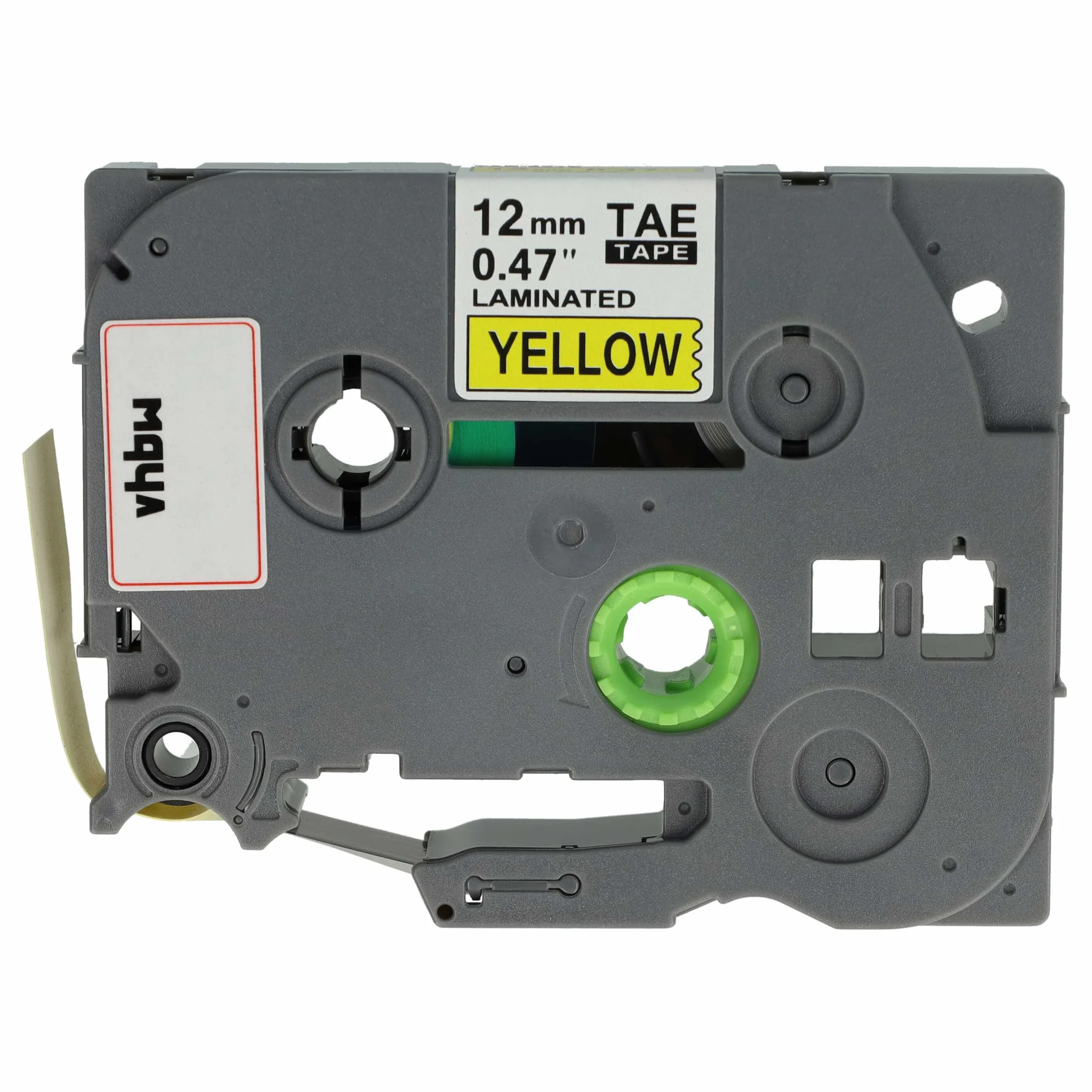 Cassette à ruban remplace Brother TZE-631S - 12mm lettrage Noir ruban Jaune, plastique