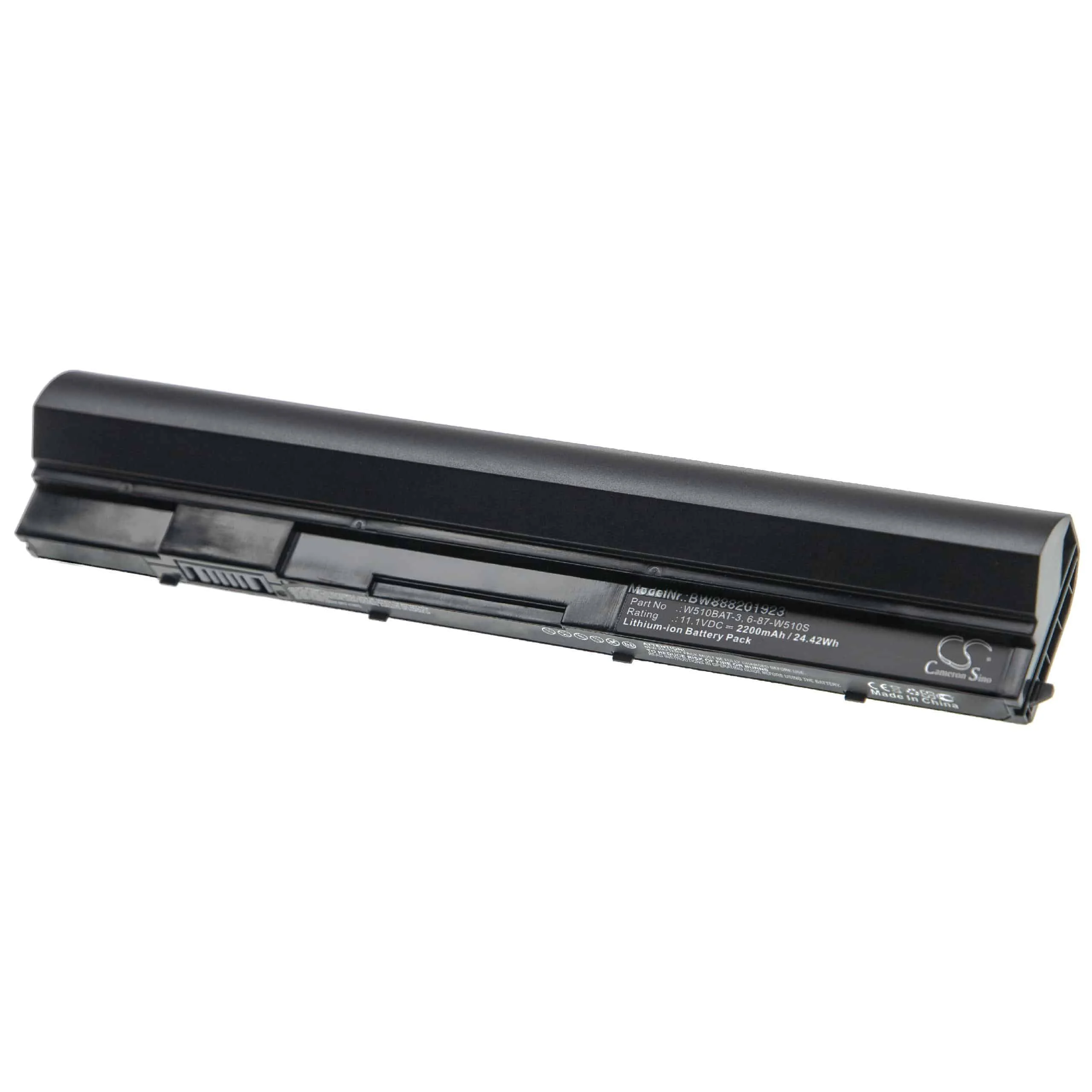 Batterie remplace Clevo 6-87-W510S-4291, 6-87-W510S pour ordinateur portable Clevo- 2200mAh 11,1V Li-ion, noir
