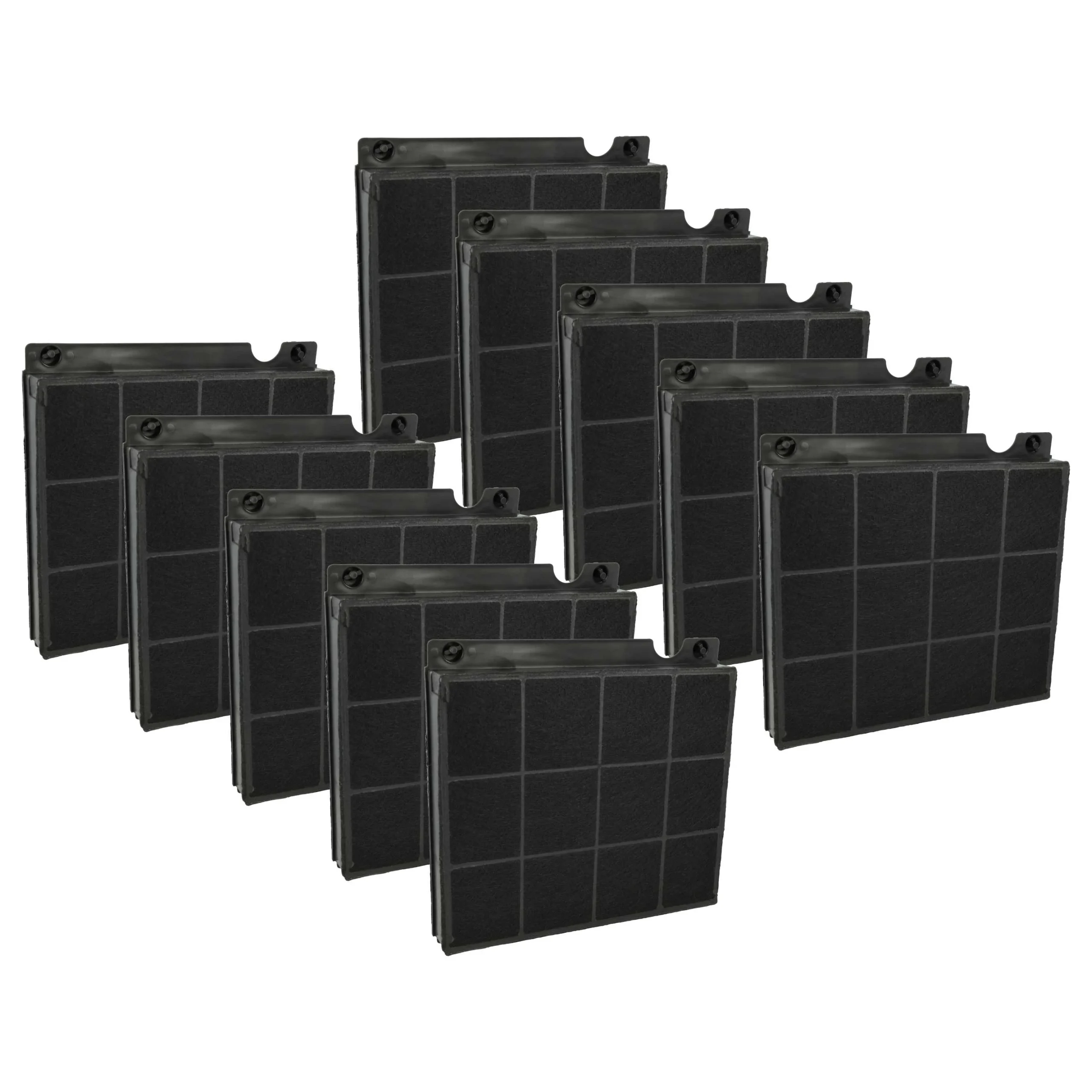 10x Filtres à charbon actif remplace AEG MCFE01, EHFC15, E3CFE15 pour hotte Zanussi - Accessoires appareils ménagers
