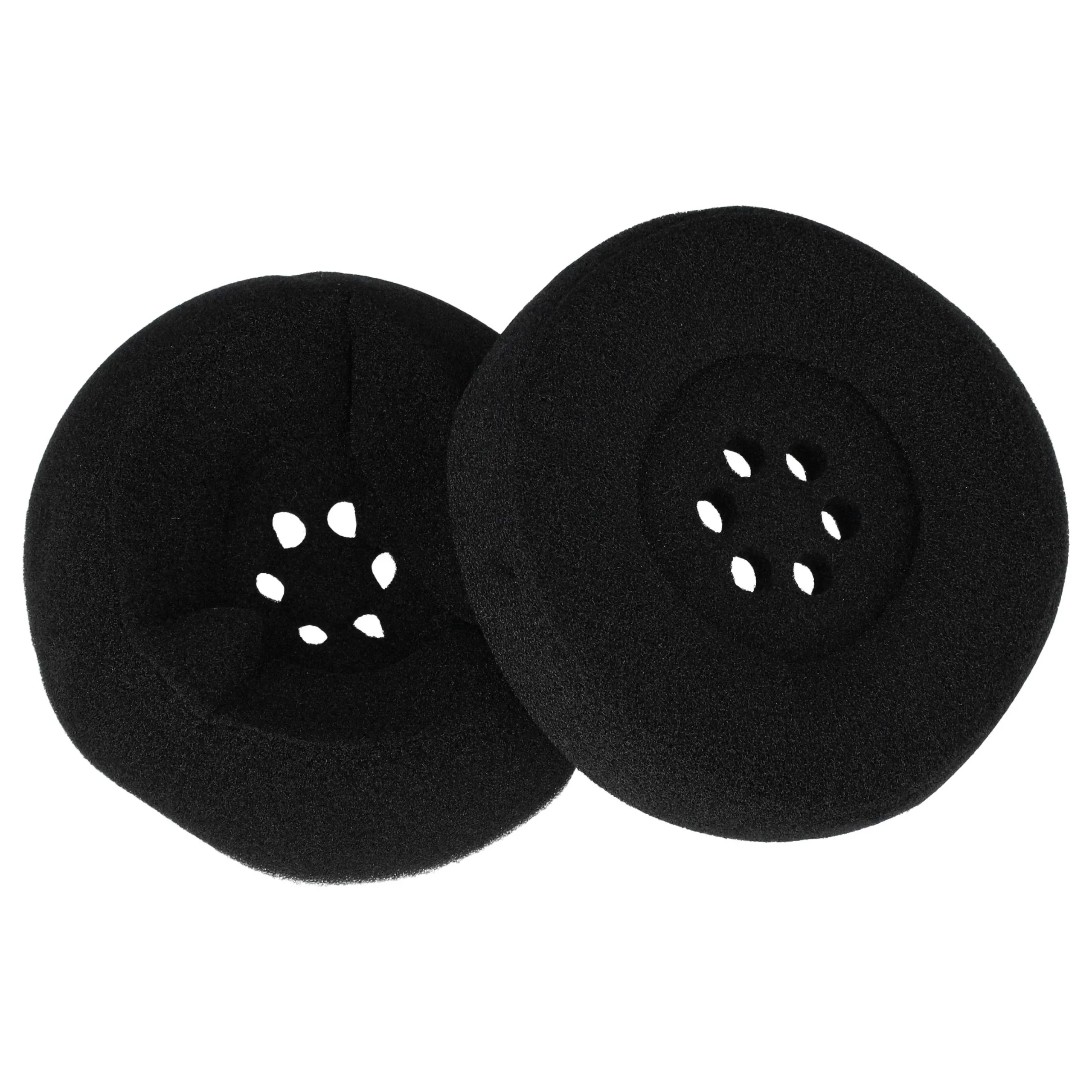 2x Coussinets d'oreille pour casques écouteurs Plantronics AWH 450N, 460N, 450, 460 - noir