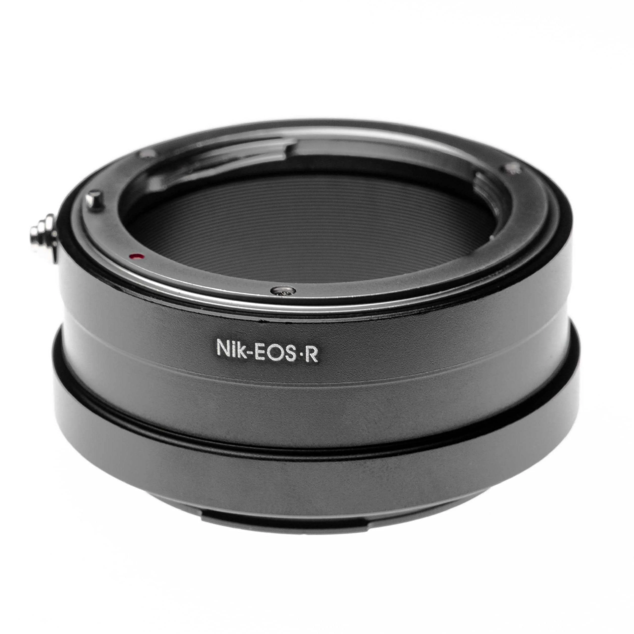 Bague adaptateur pour Canon EOS R, RP - Baïonnette RF pour objectifs Nikkor AI, noir / argenté