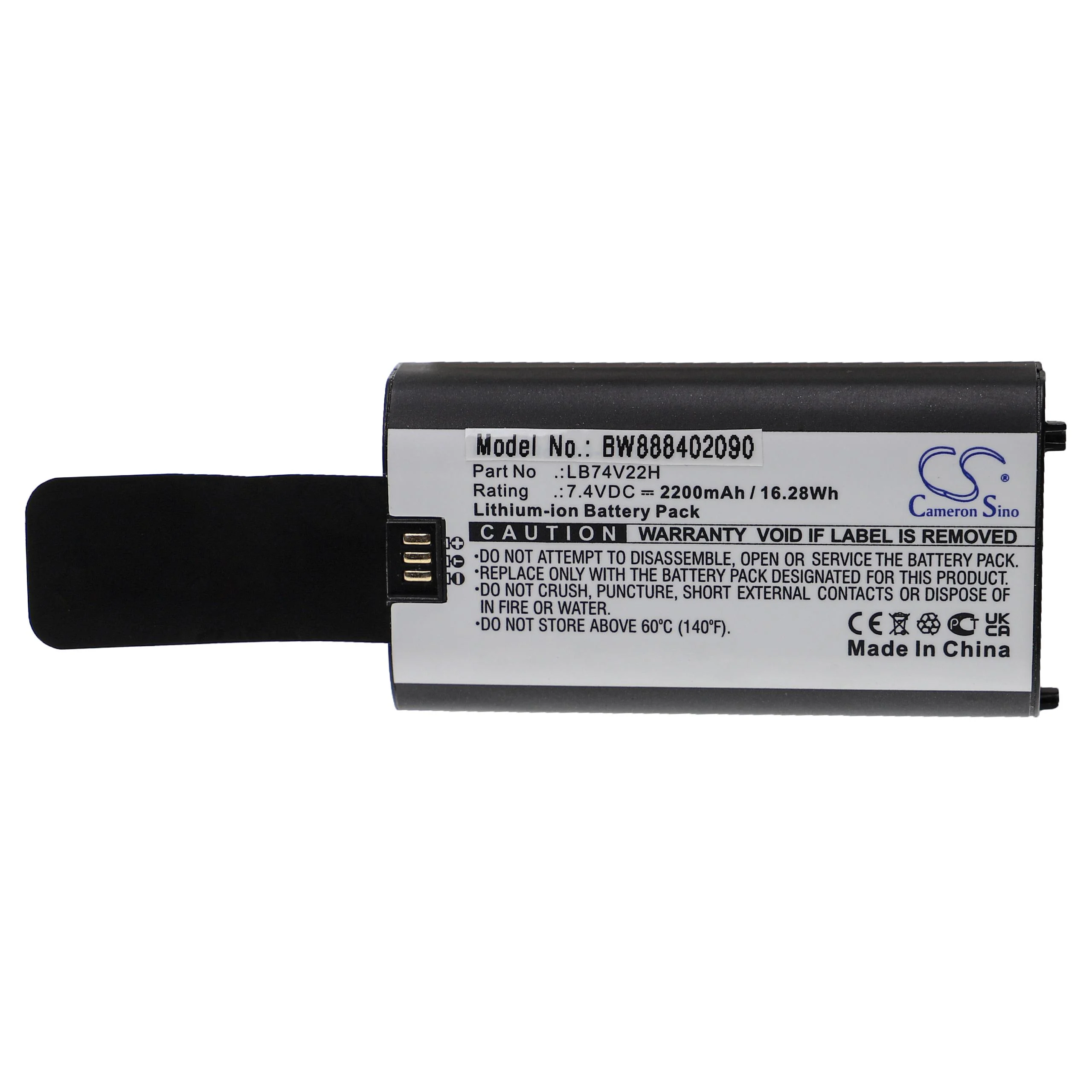 Batterie remplace Newland LB74V22H pour scanner de code-barre Newland - 2200mAh 7,4V