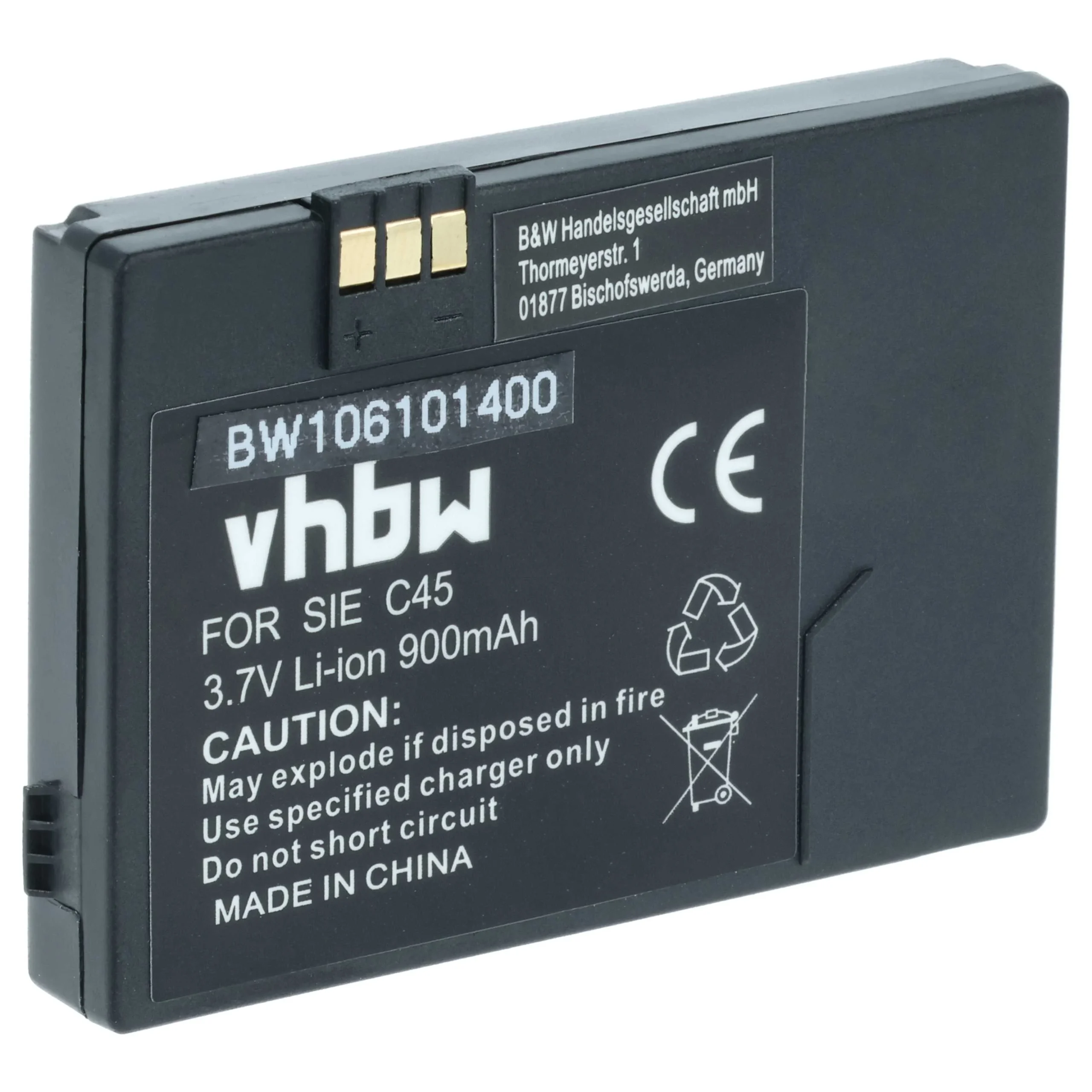 Batterie remplace Siemens V30145-K1310-X213 téléphone portable Siemens - 900mAh 3,7V Li-ion