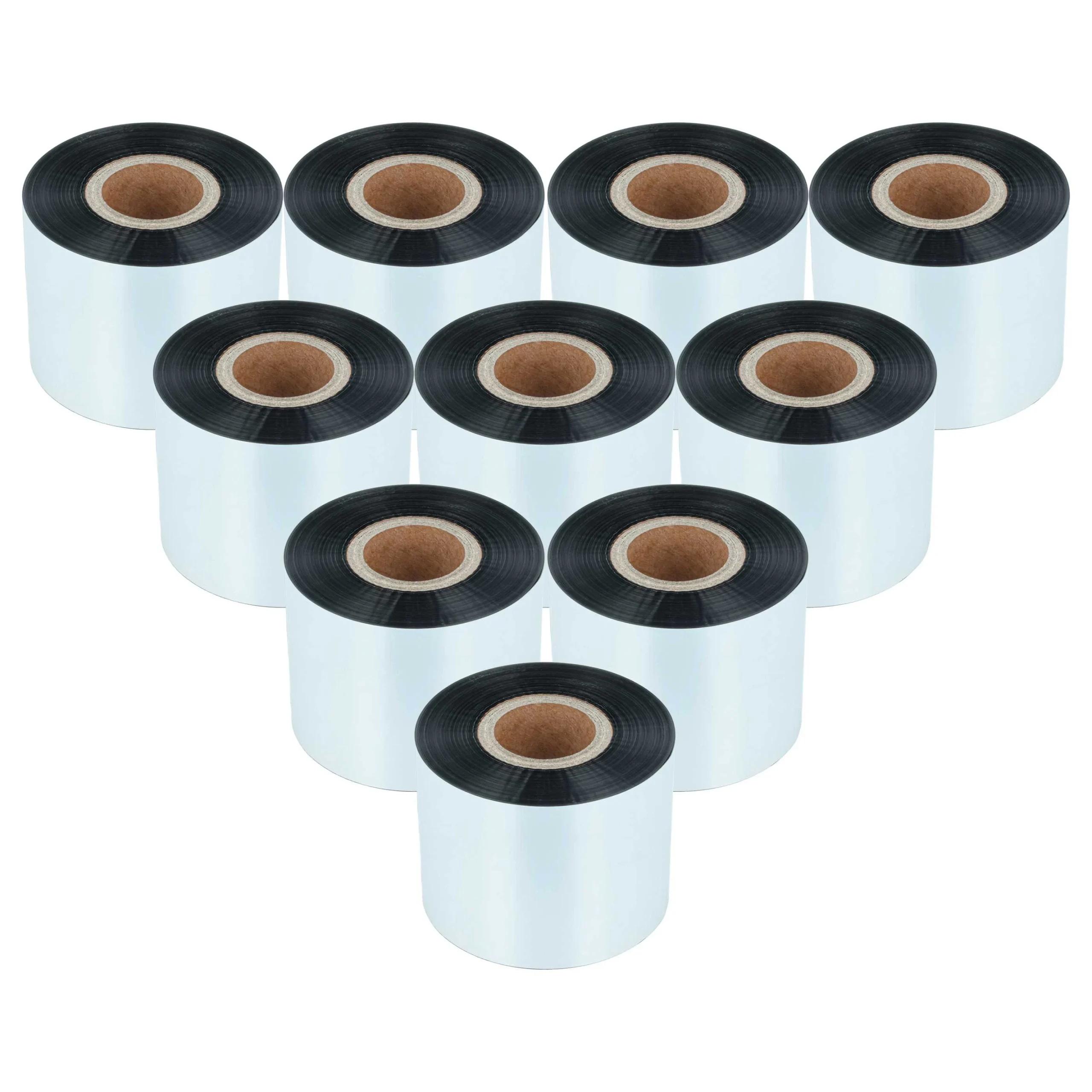 10x Ruban de transfert thermique pour imprimante Godex, Printronix, TSC, Valentin - 50 mm x 300 m, résine/cire
