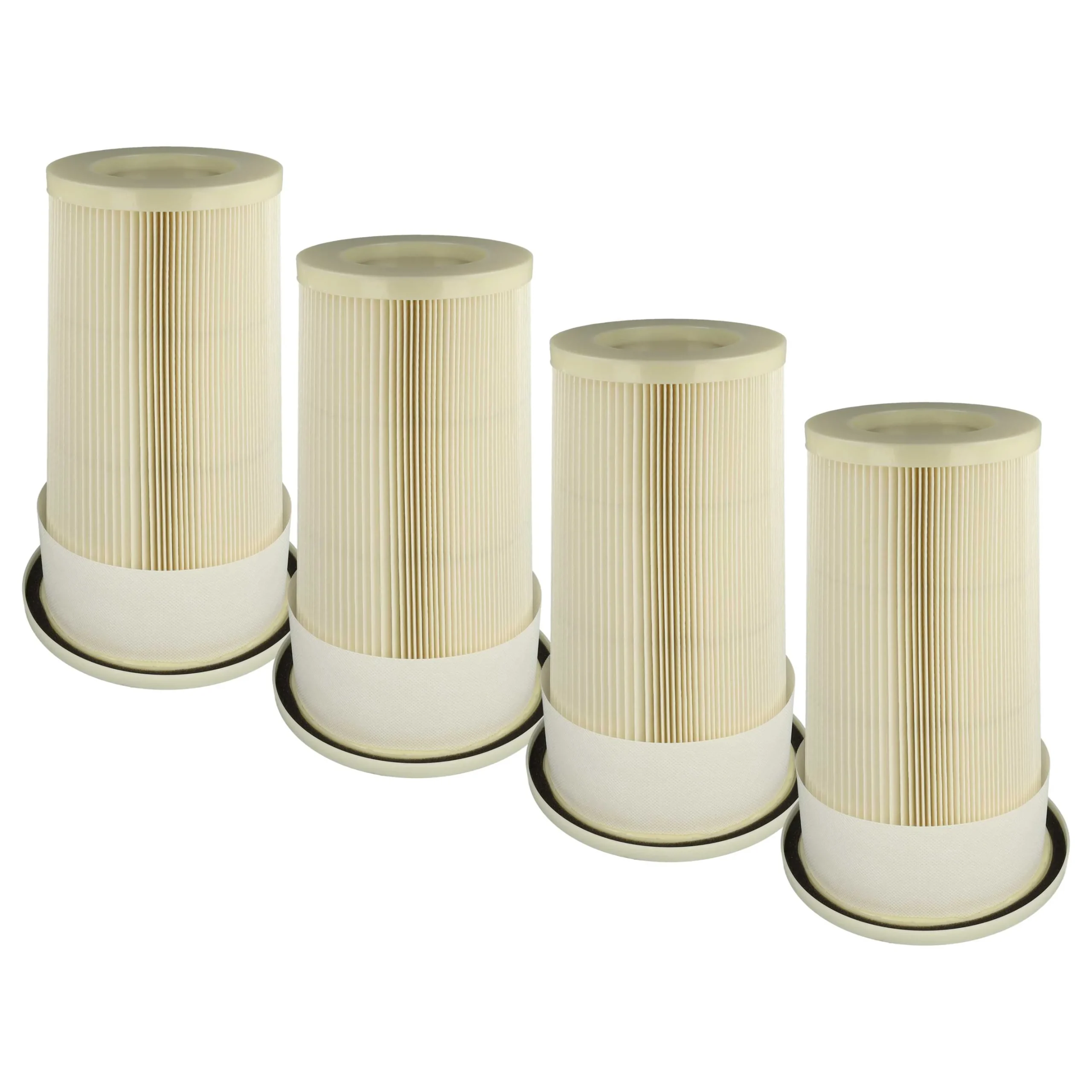4x Filtre remplace Dustcontrol 42029 pour aspirateur Dustcontrol - filtre fin M, blanc