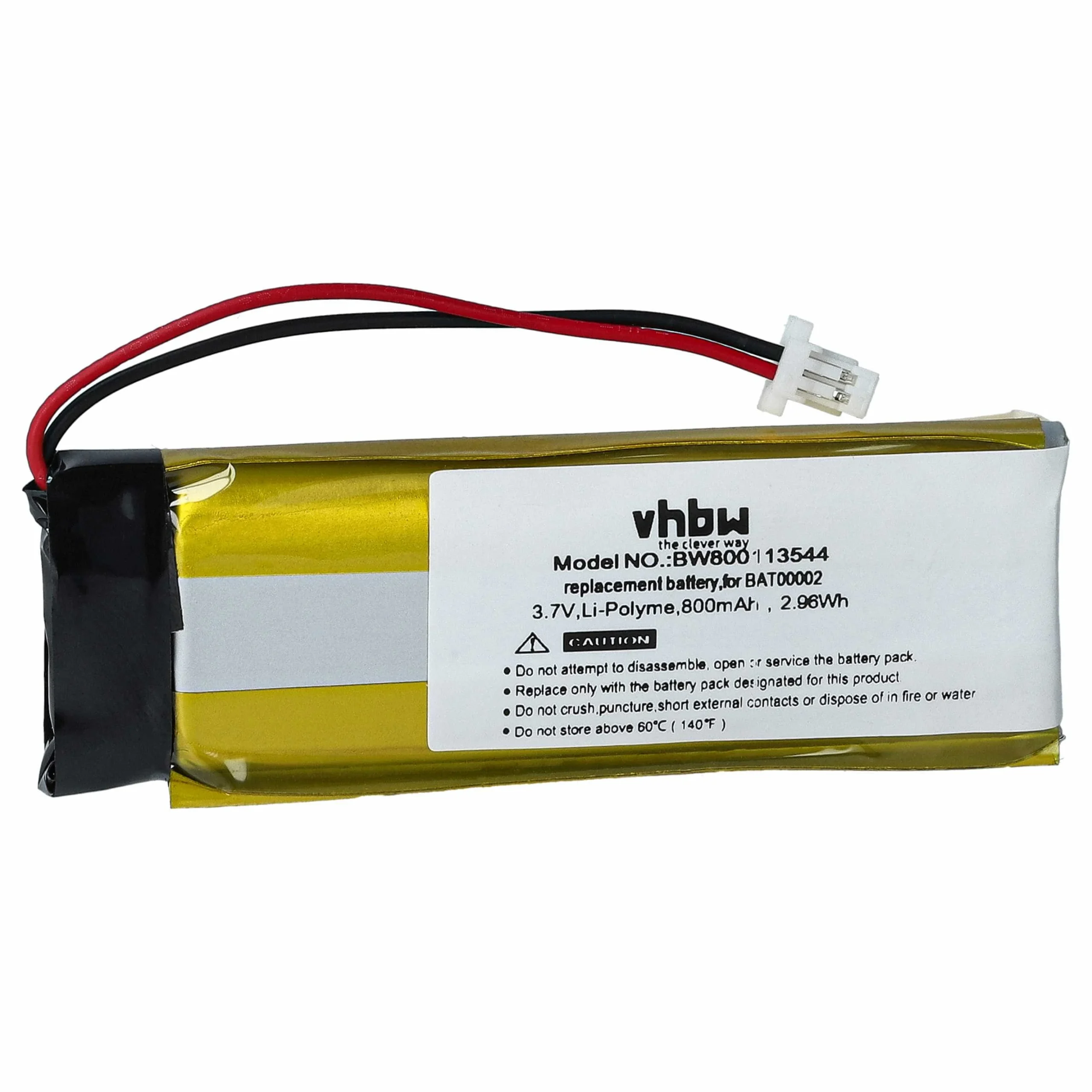 Batterie remplace Cardo BAT00004 casque audio Cardo - 800mAh 3,7V Li-polymère