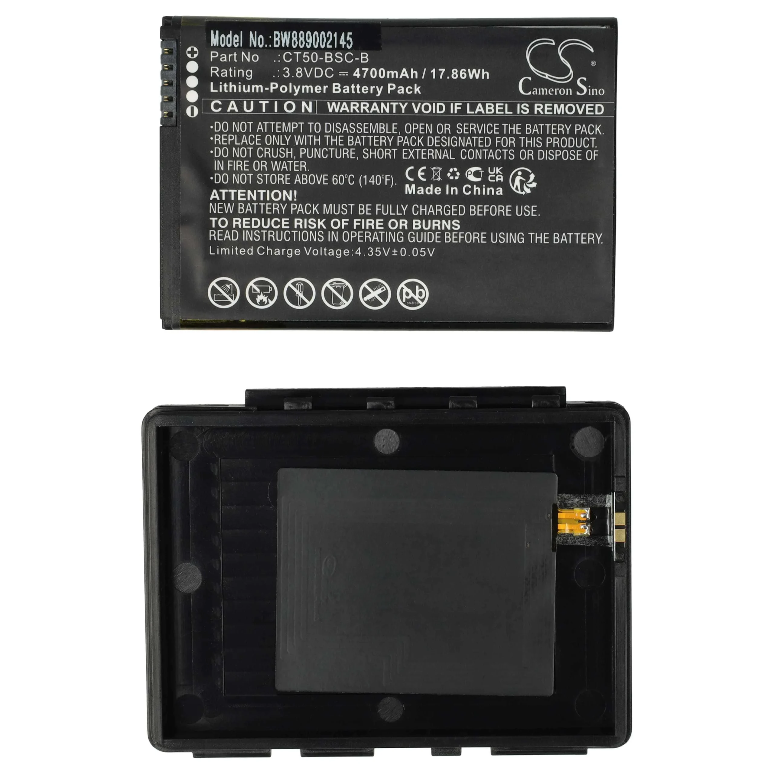 Batterie remplace Honeywell CT50-BSC-B, 318-055-018 pour ordinateur mobile PDA Honeywell - 4700mAh