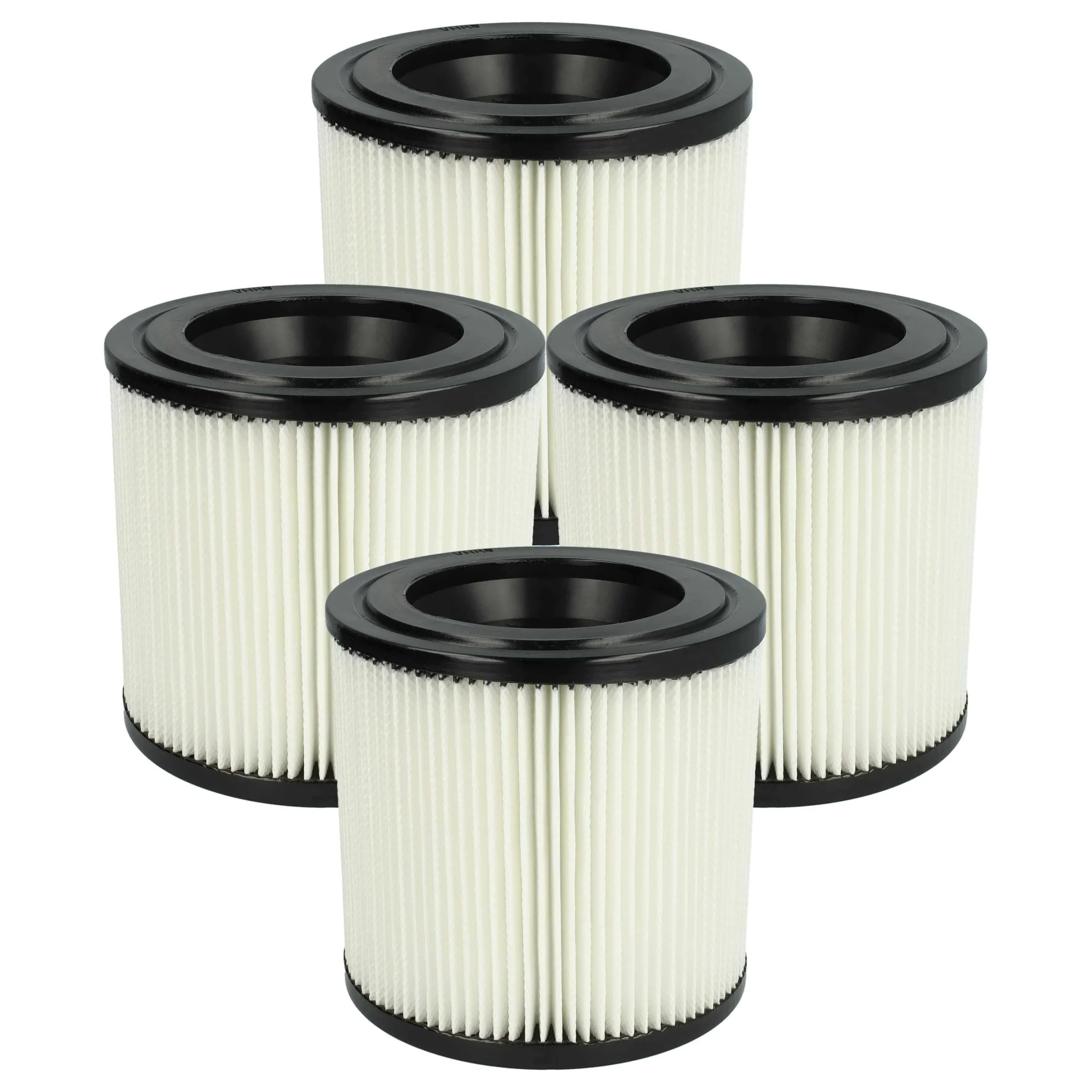 4x Filtre remplace Kärcher 2.889-219.0 pour aspirateur Kärcher - Cartouche Filtre F7, noir / blanc