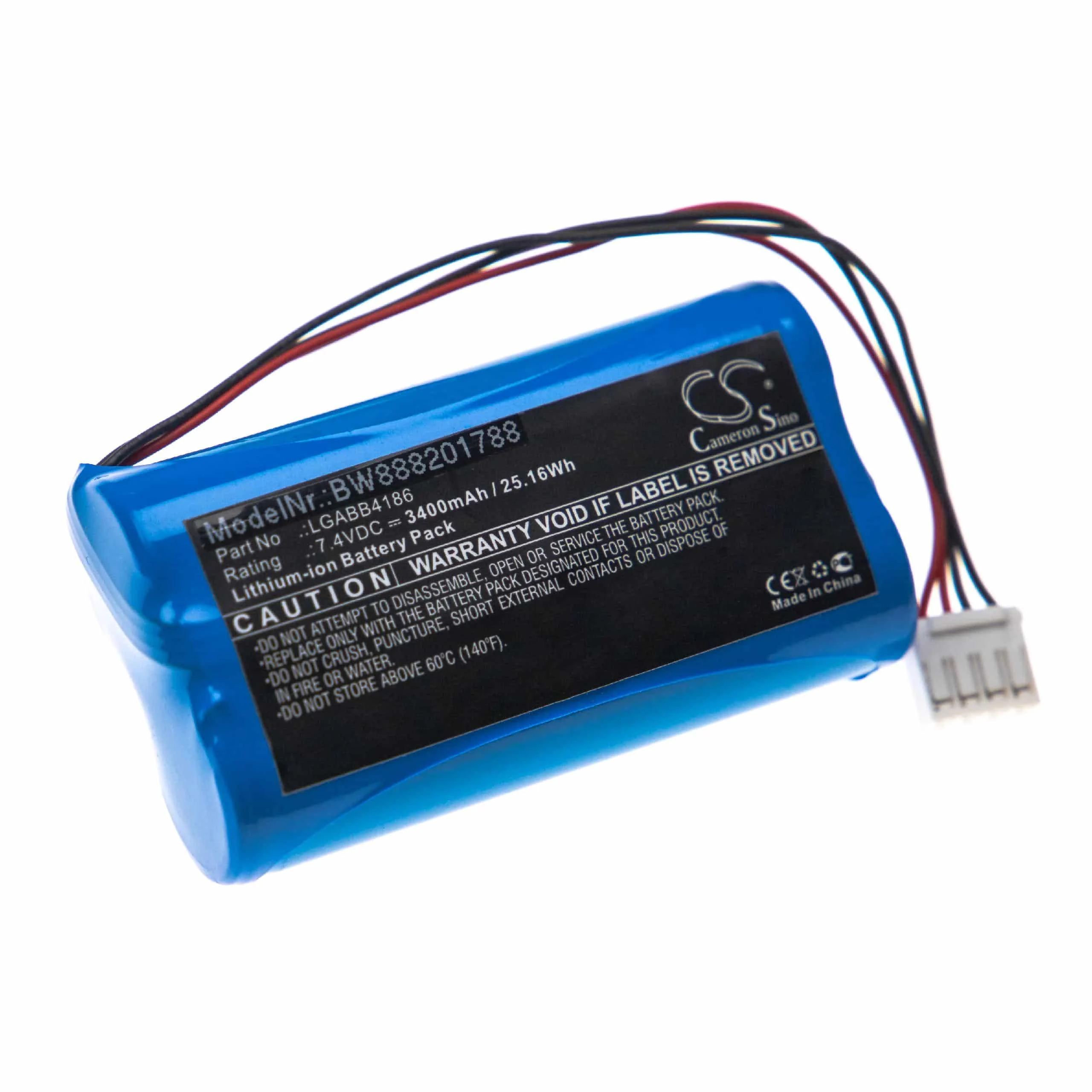 Batterie remplace DJI LGABB4186, RC03012, TI100782 pour drone DJI- 3400mAh 7,4V Li-ion