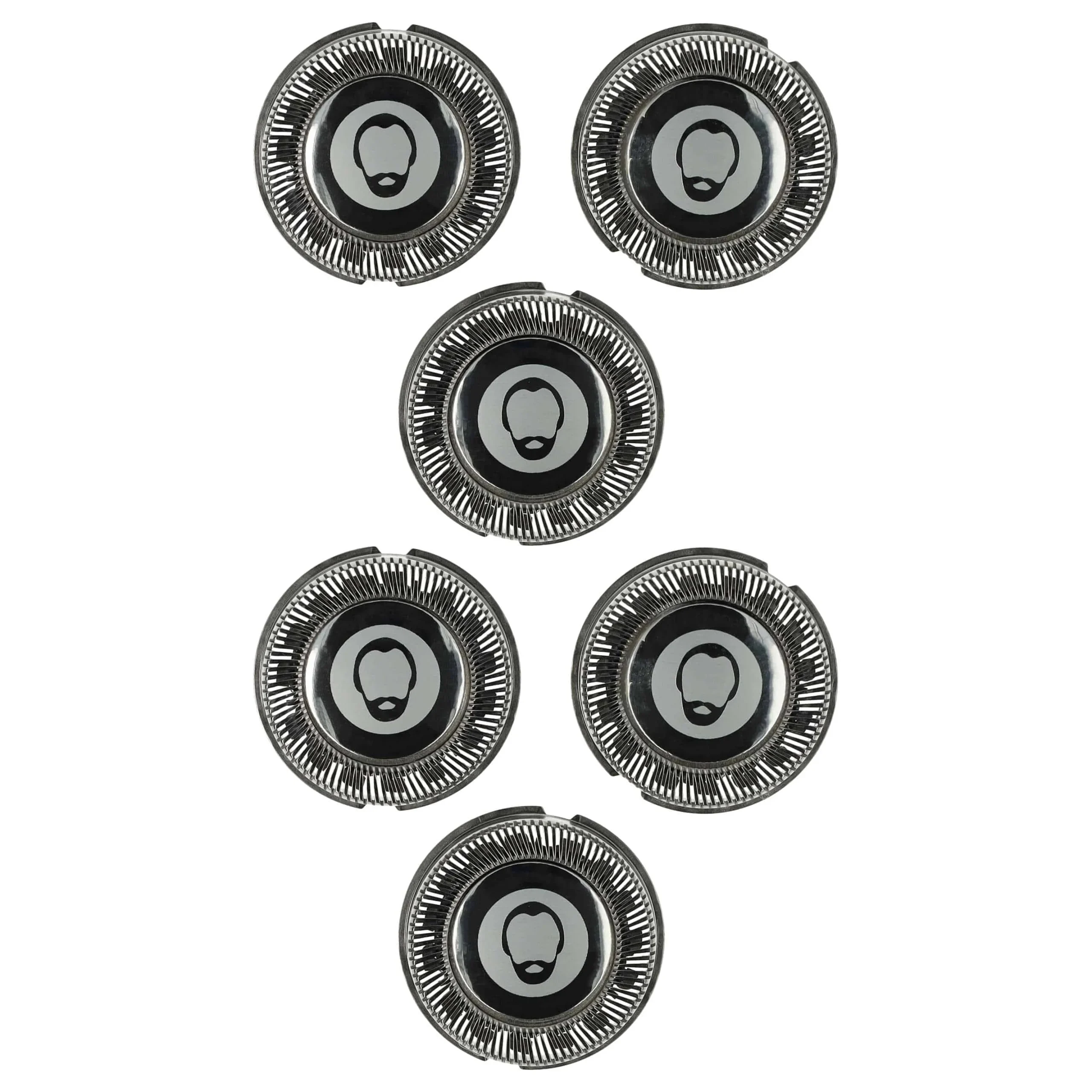 6x Têtes de rasoir remplace Philips HQ8/53, HQ8/5 pour rasoir électrique Philips - argenté