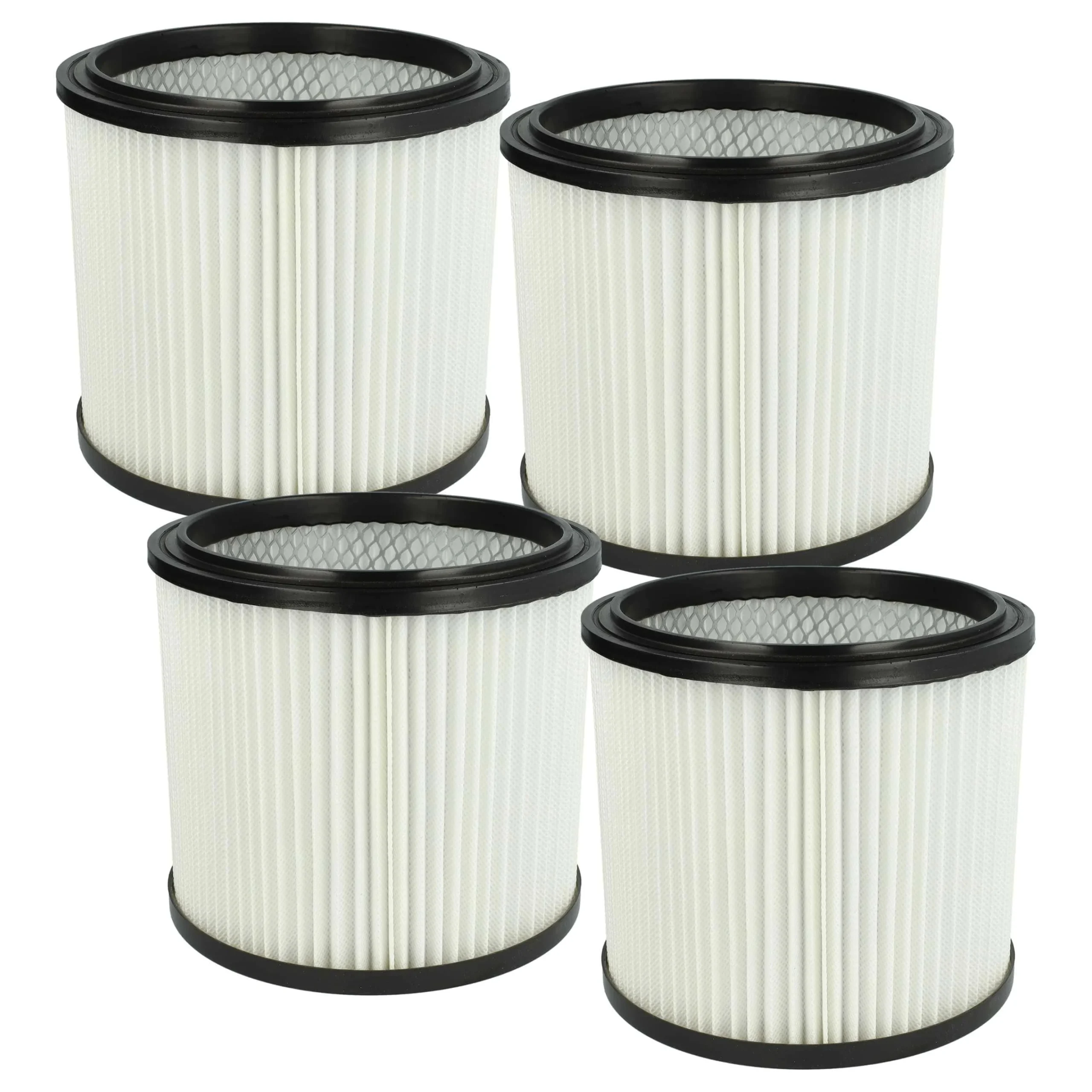 4x Filtre remplace Einhell 2351110 pour aspirateur LIV - Cartouche Filtre F7, noir / blanc