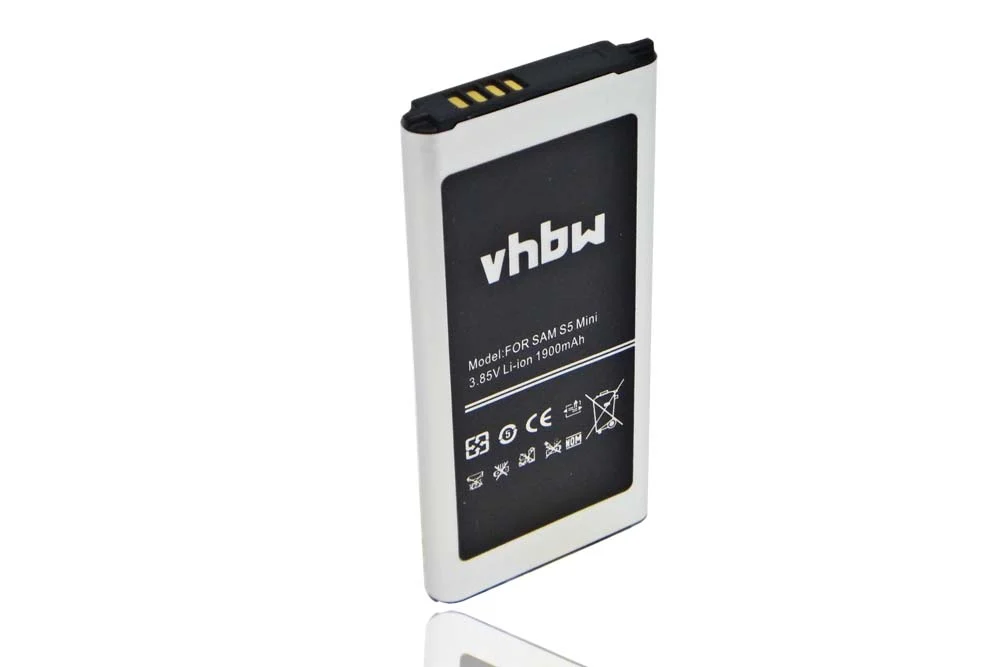 Batterie remplace Samsung EB-BG8000BBE, EB-BG800CBE téléphone portable Samsung - 1900mAh 3,85V Li-ion