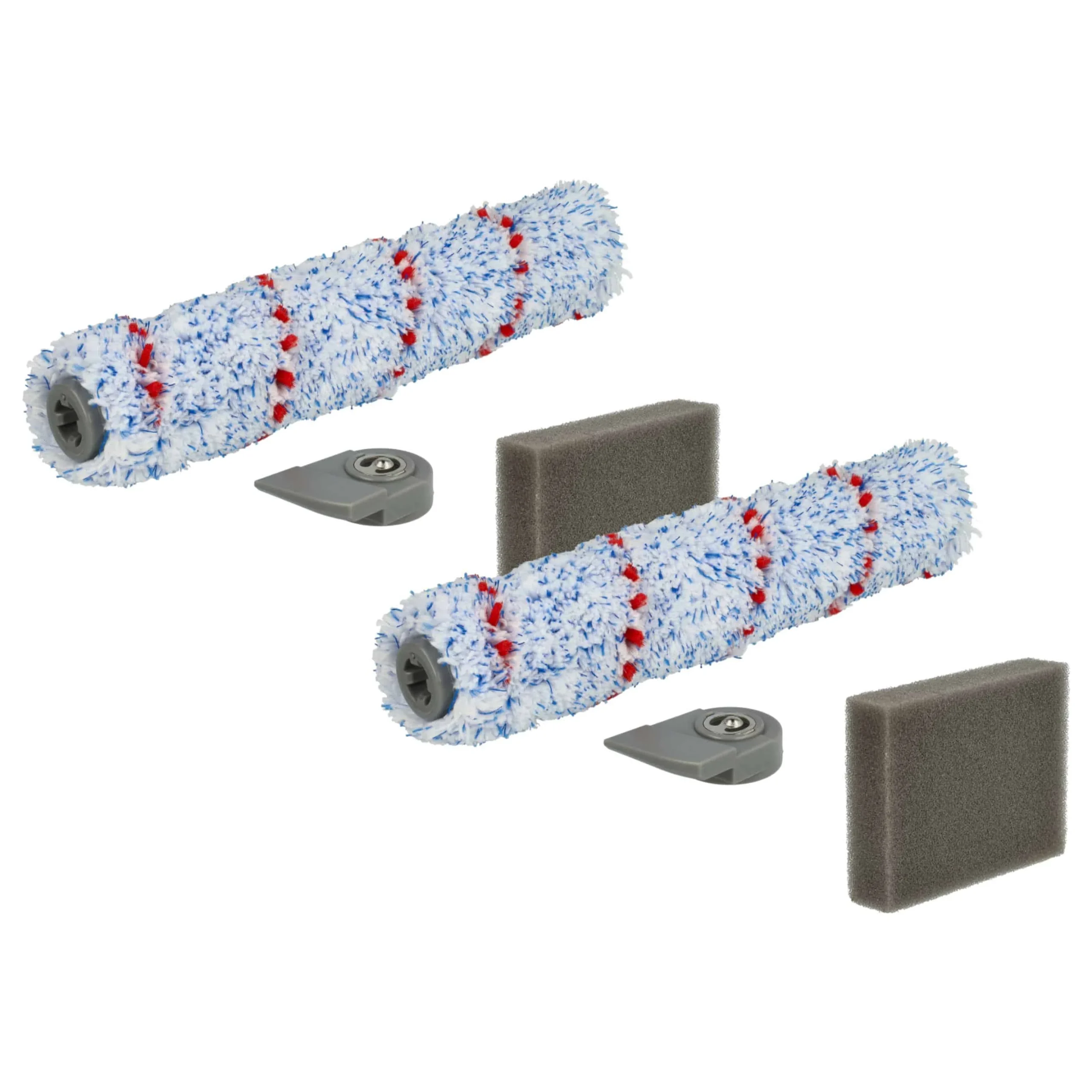 Set d'accessoires remplace Leifheit 11918 pour aspirateur Leifheit - filtre en mousse, rouleau brosse (4 pce)