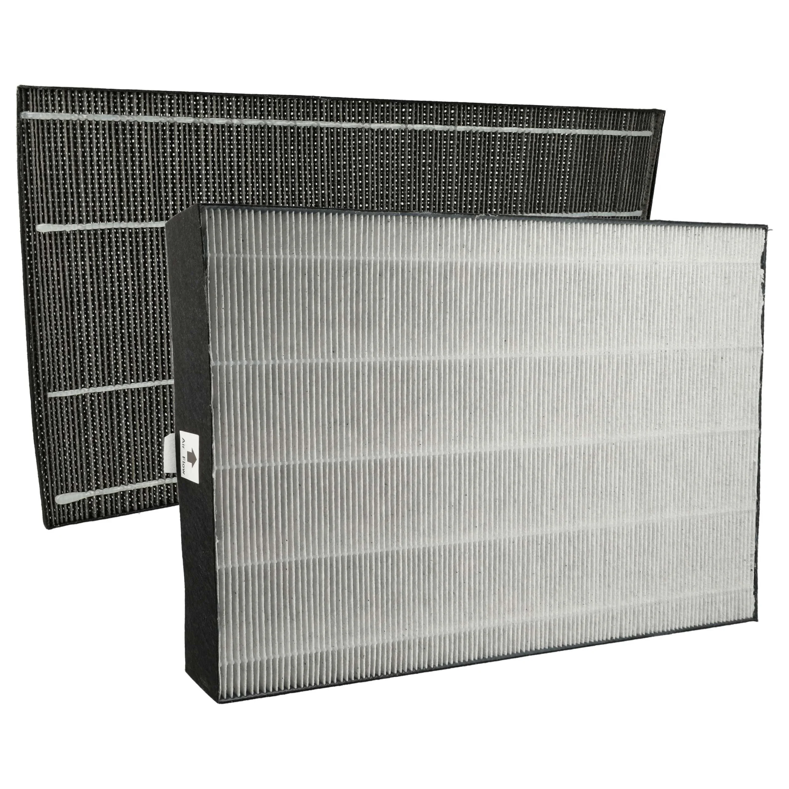 Set 2 filtres remplace Sharp FZ-A61DFR, FZ-A61HFR pour humidificateur - filtre à charbon actif, filtre HEPA