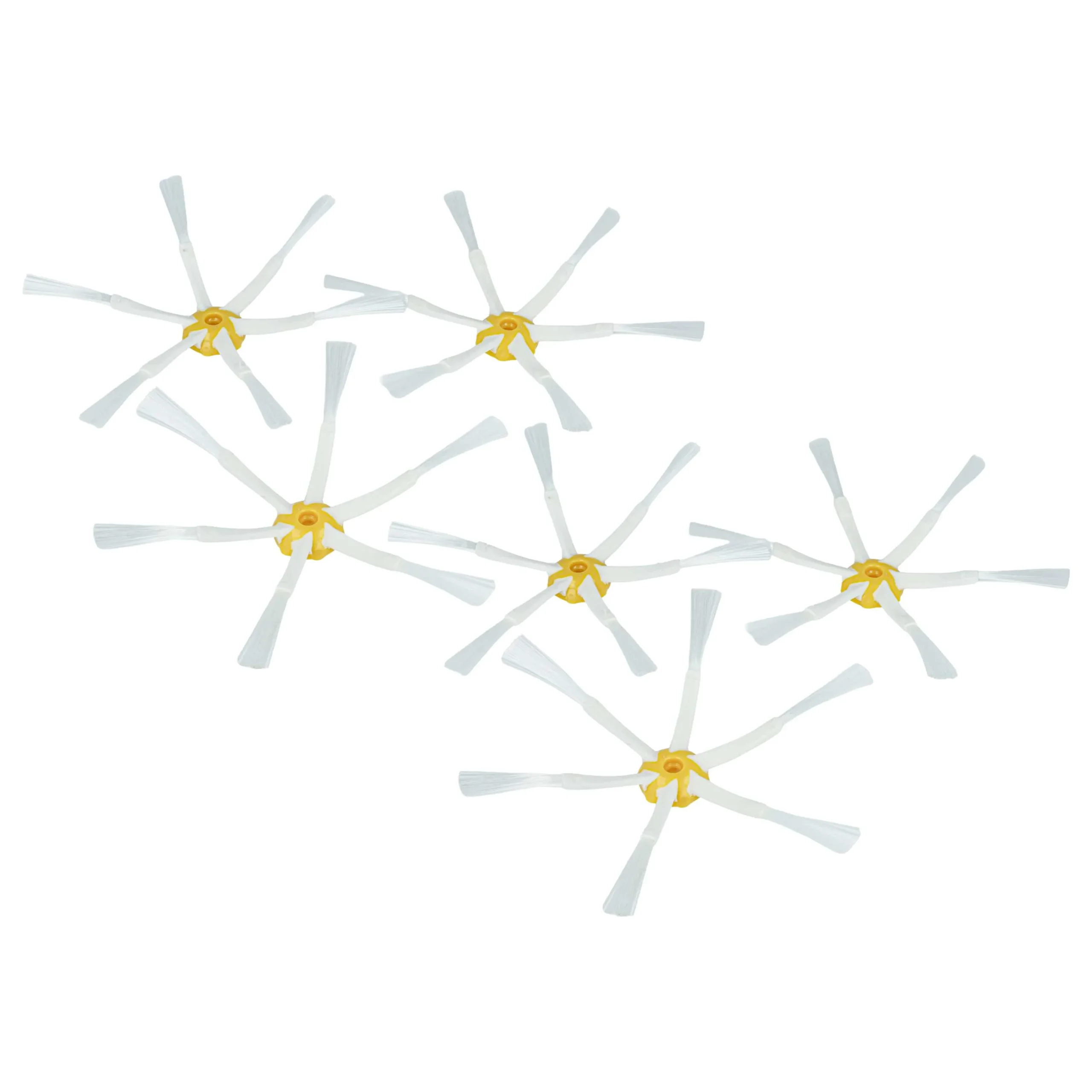 6x Brosses latérales à 6 bras pour iRobot Roomba 616, 621, 651, 765 - Accessoires pour aspirateur