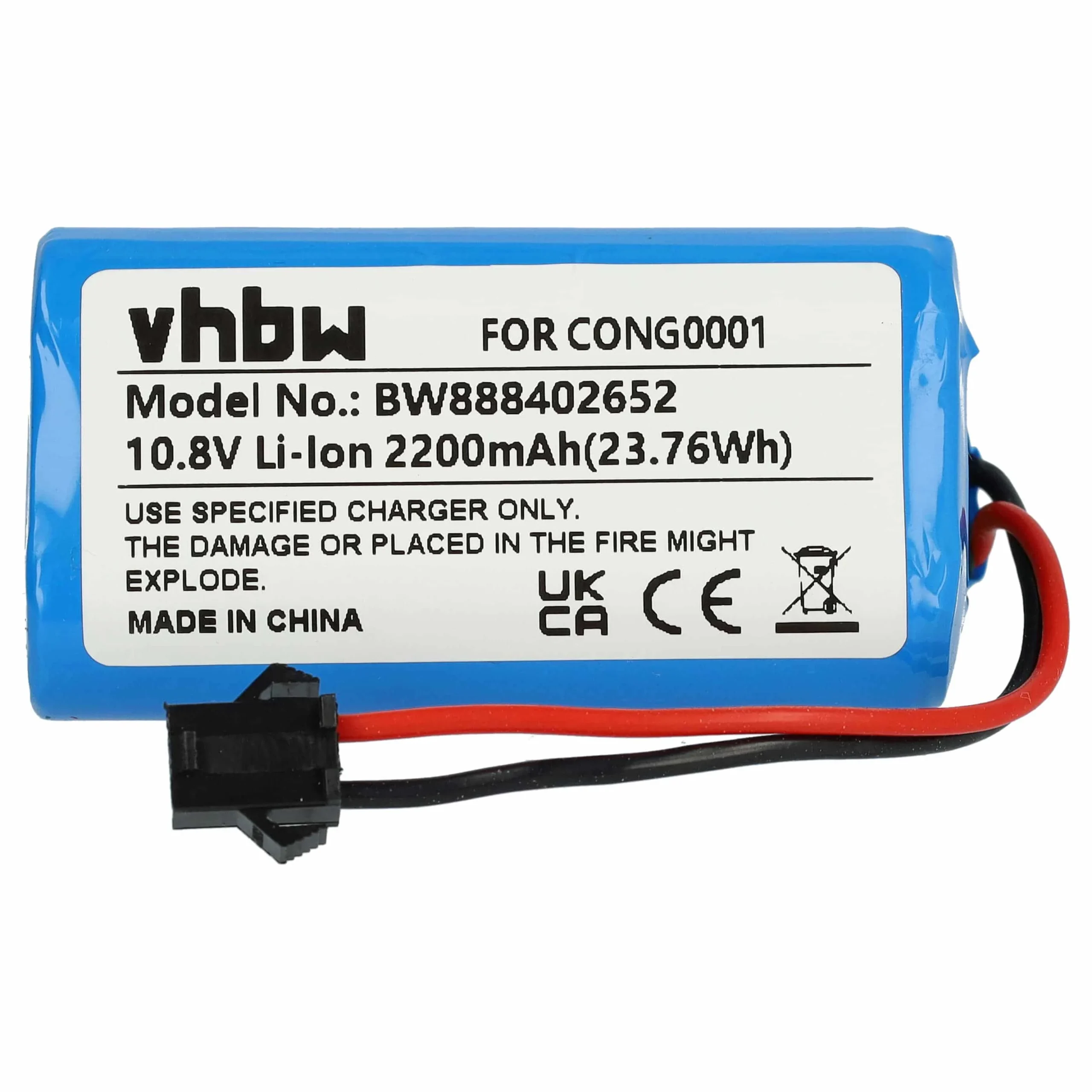 Batterie remplace Cecotec CONG0001 pour robot aspirateur Cecotec - 2200mAh 10,8V Li-ion