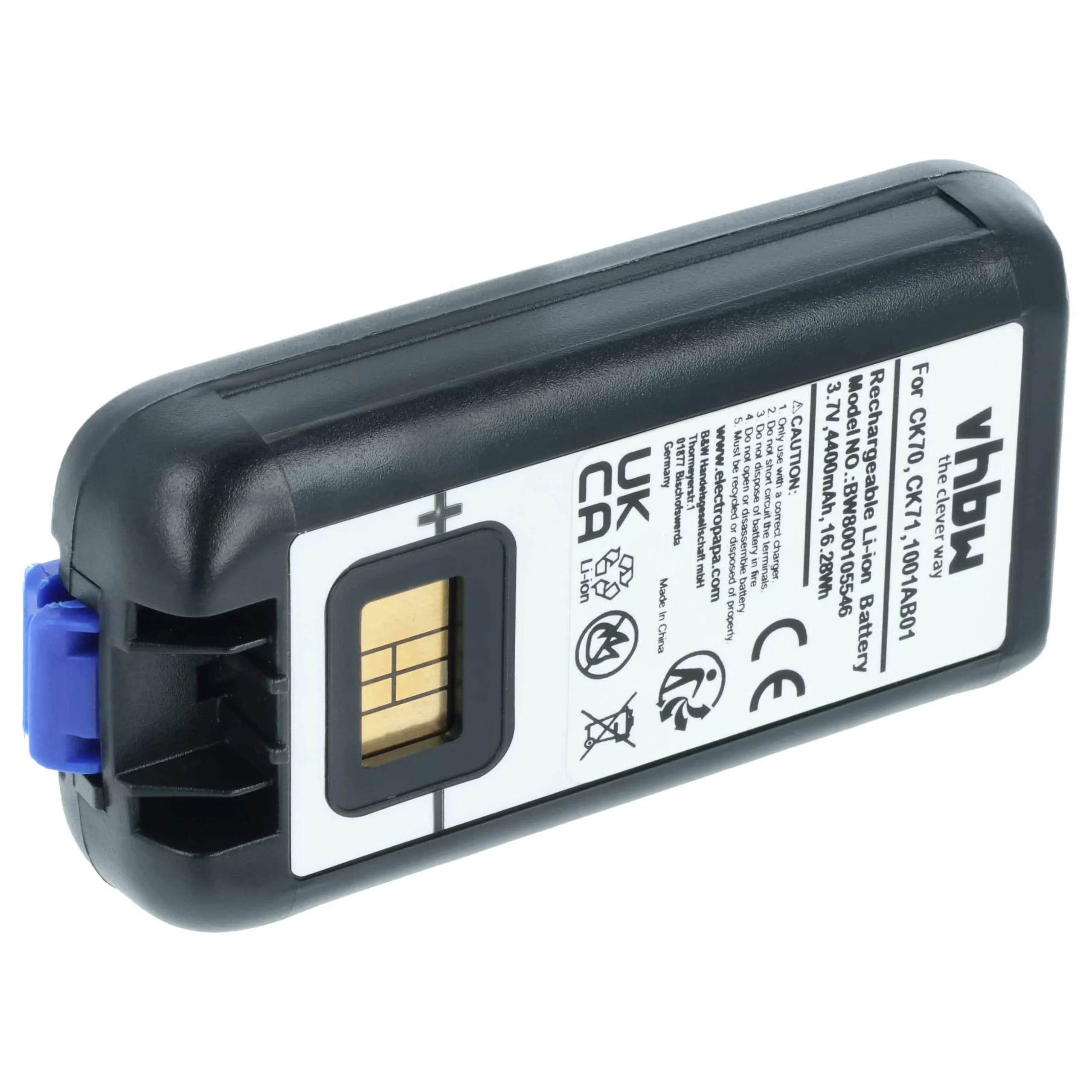 Batterie remplace Intermec 1001AB01, 318-046-001, 1001AB02 pour ordinateur mobile PDA Intermec - 4400mAh