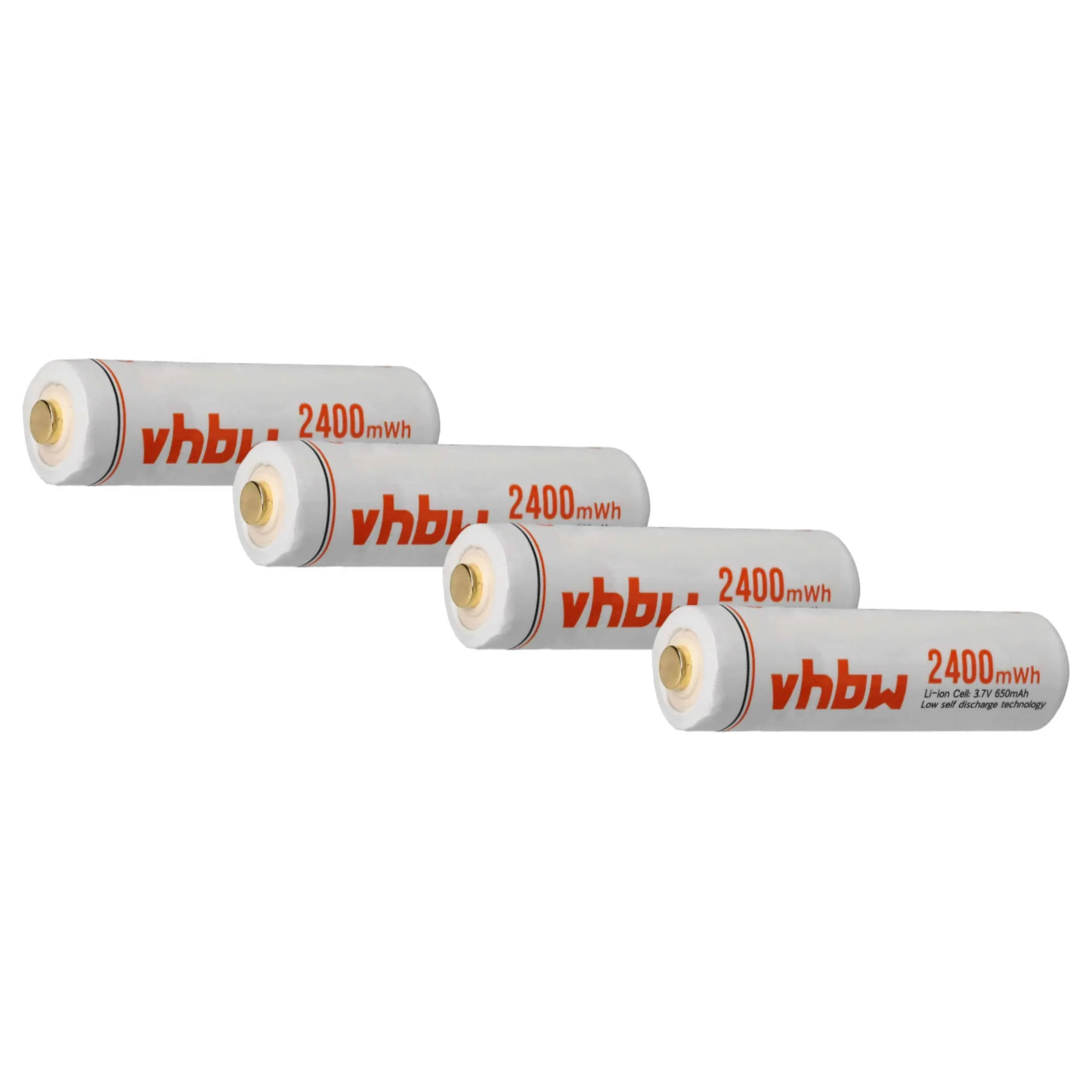 Batterie (4 pcs.) pour divers appareils- 650mAh 3,7V Li-ion