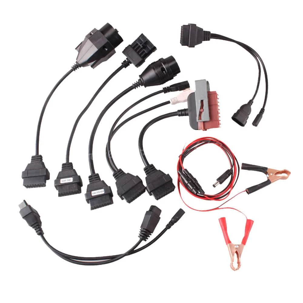 8x Adaptateur OBD pour véhicule / outil de diagnostic Audi, Seat, Skoda, VW - Câble OBD1, 27 cm