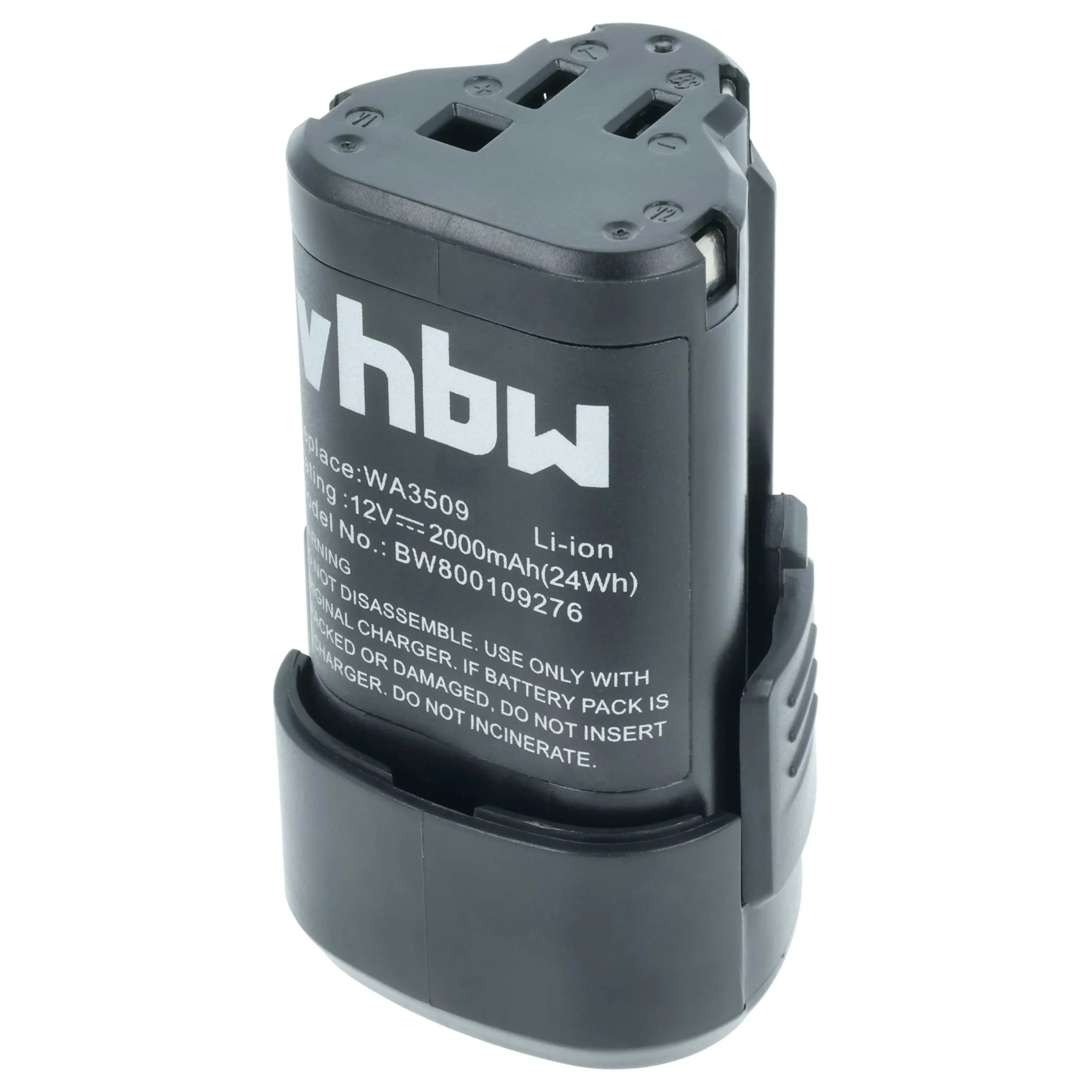Batterie remplace Worx WA3503, WA3509, WA3505 outil électrique Worx - 2Ah 12V Li-ion