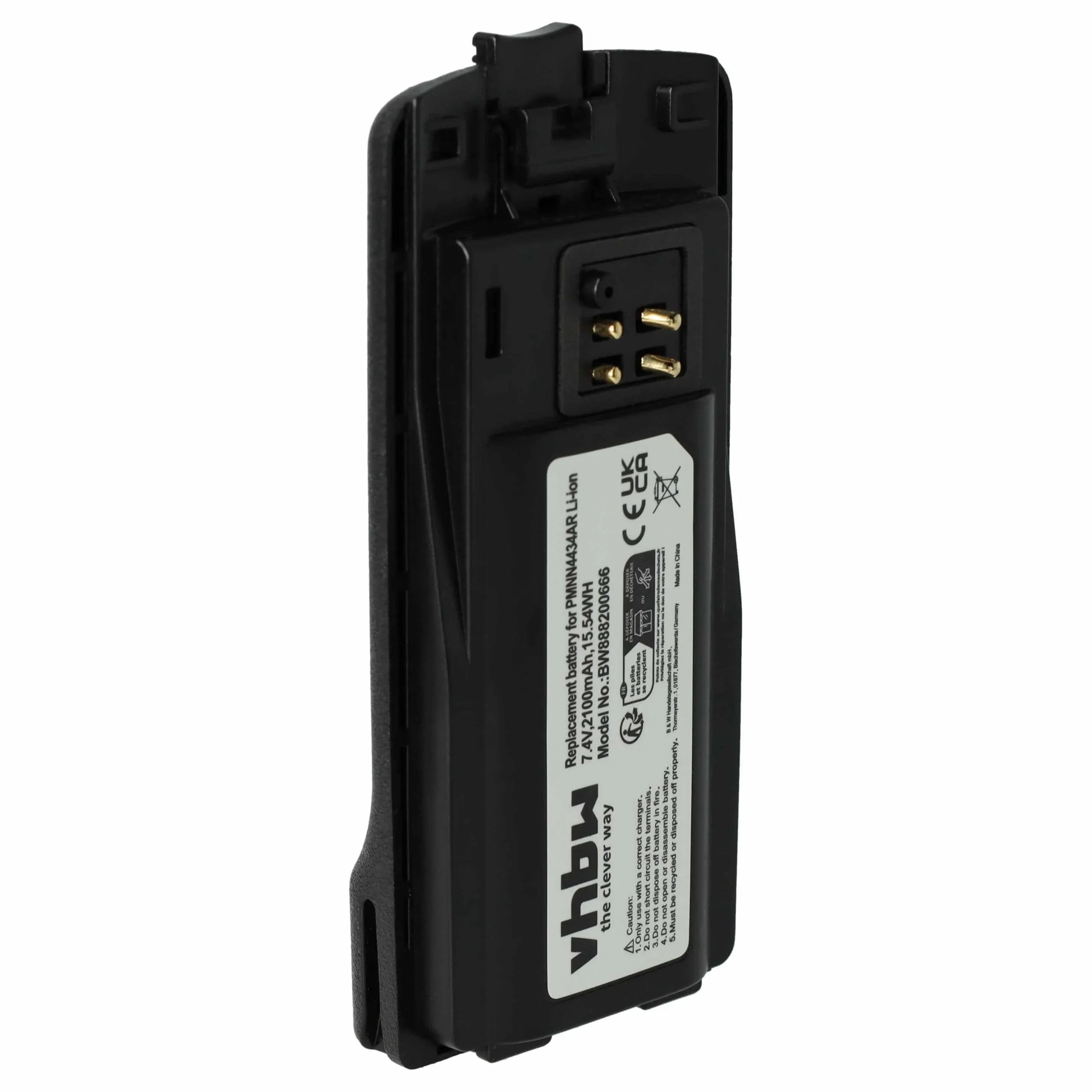 Batterie remplace Motorola PMLN6394, MNN4453AR pour radio talkie-walkie Motorola- 2100mAh 3,7V Li-ion