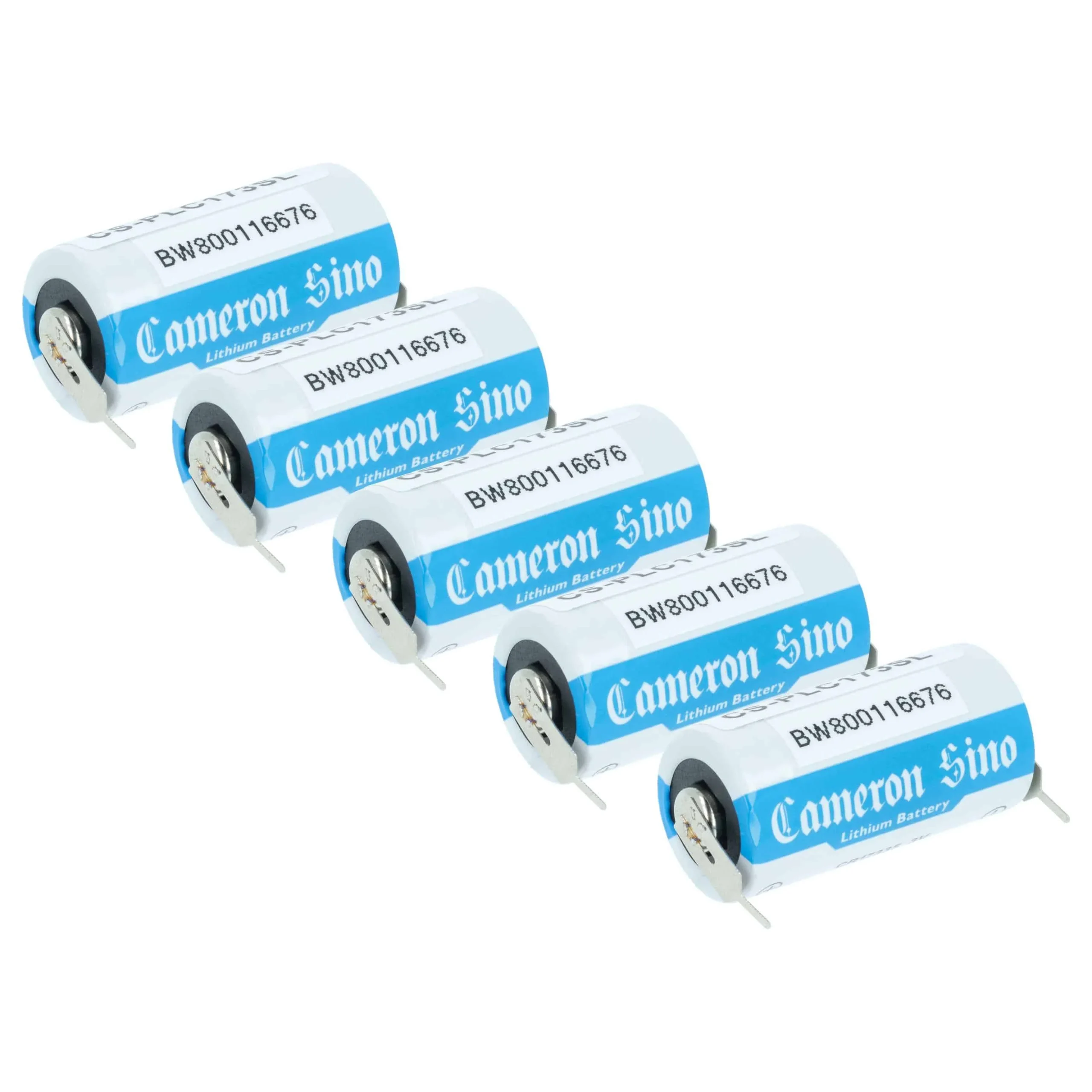 5x Batteries remplace Panasonic BR17335 pour PLC Programmable Logic Controller Panasonic - 1450mAh 3V Li-MnO2
