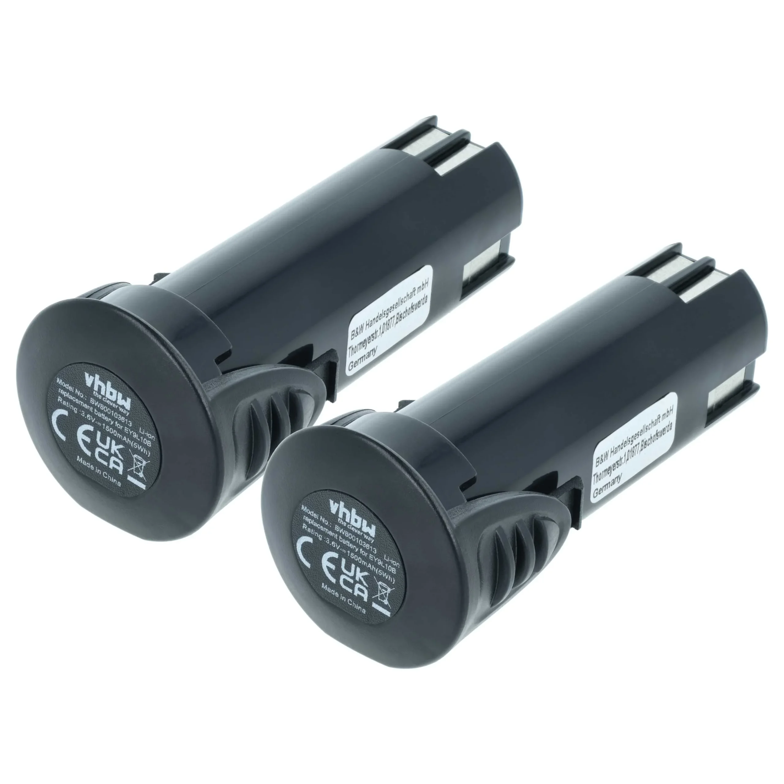 Batterie (2 pcs.) remplace Panasonic EZ9L10, EY9L10B outil électrique Panasonic - 1500mAh 3,6V Li-ion