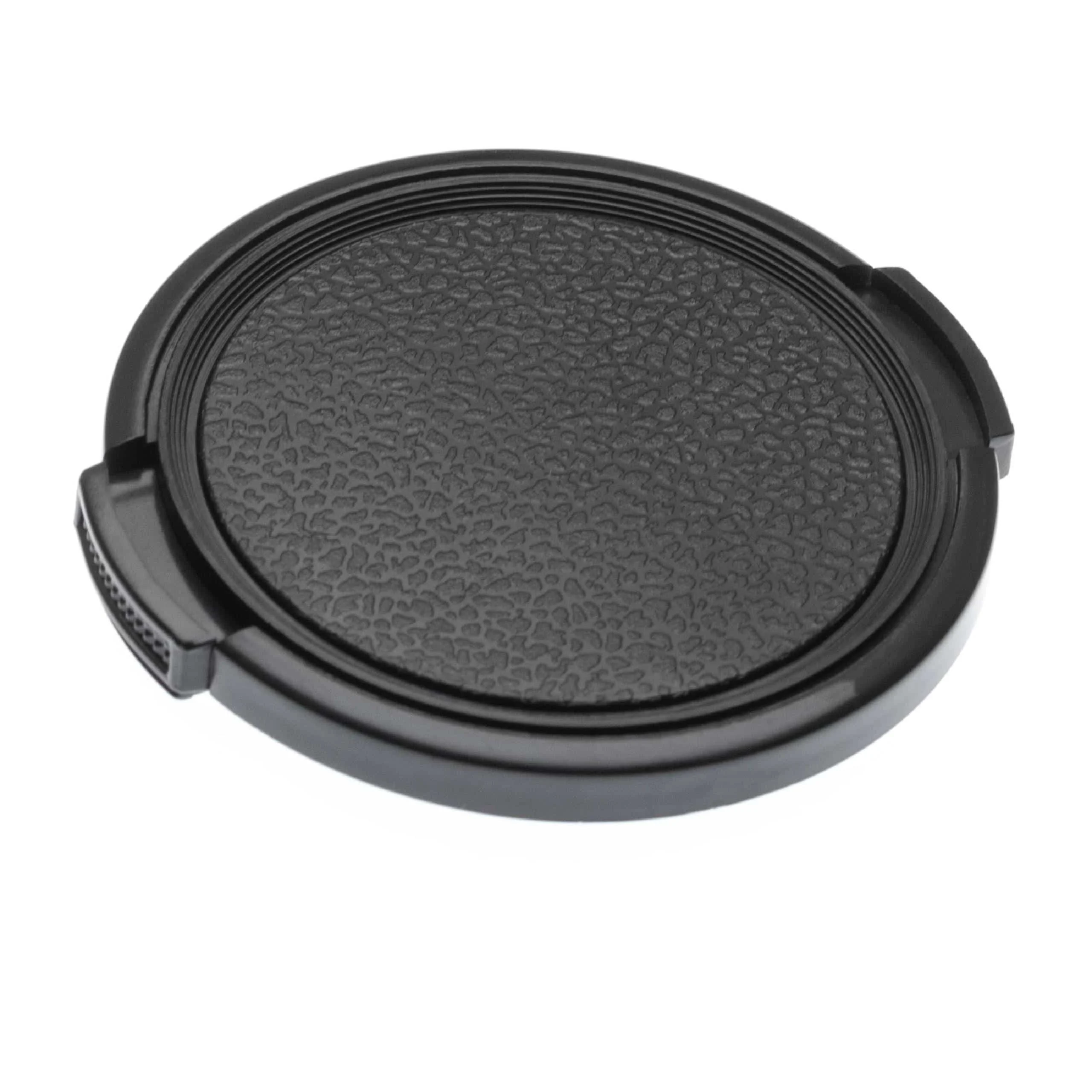 Bouchon d'objectif 55 mm - Prise latérale, plastique, noir