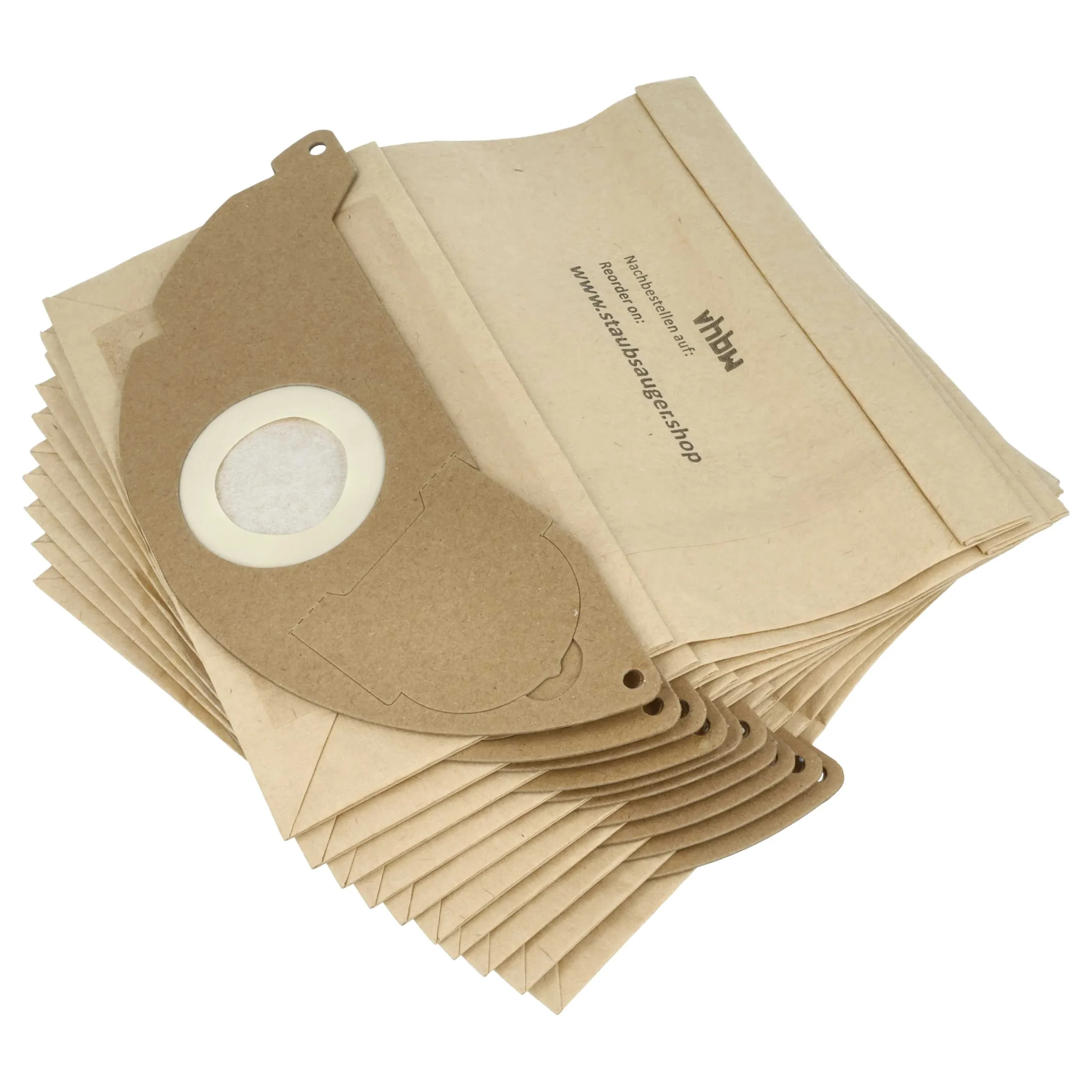 10x Sac remplace Kärcher 6.904-322, 6.904-322.0 pour aspirateur Kärcher - papier