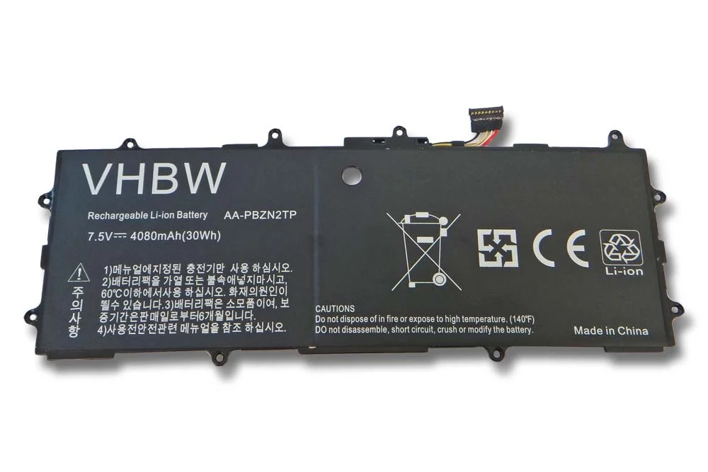 Batterie remplace Samsung BA43-00355A, AA-PBZN2TP pour ordinateur portable Samsung- 4080mAh 7,5V Li-polymère