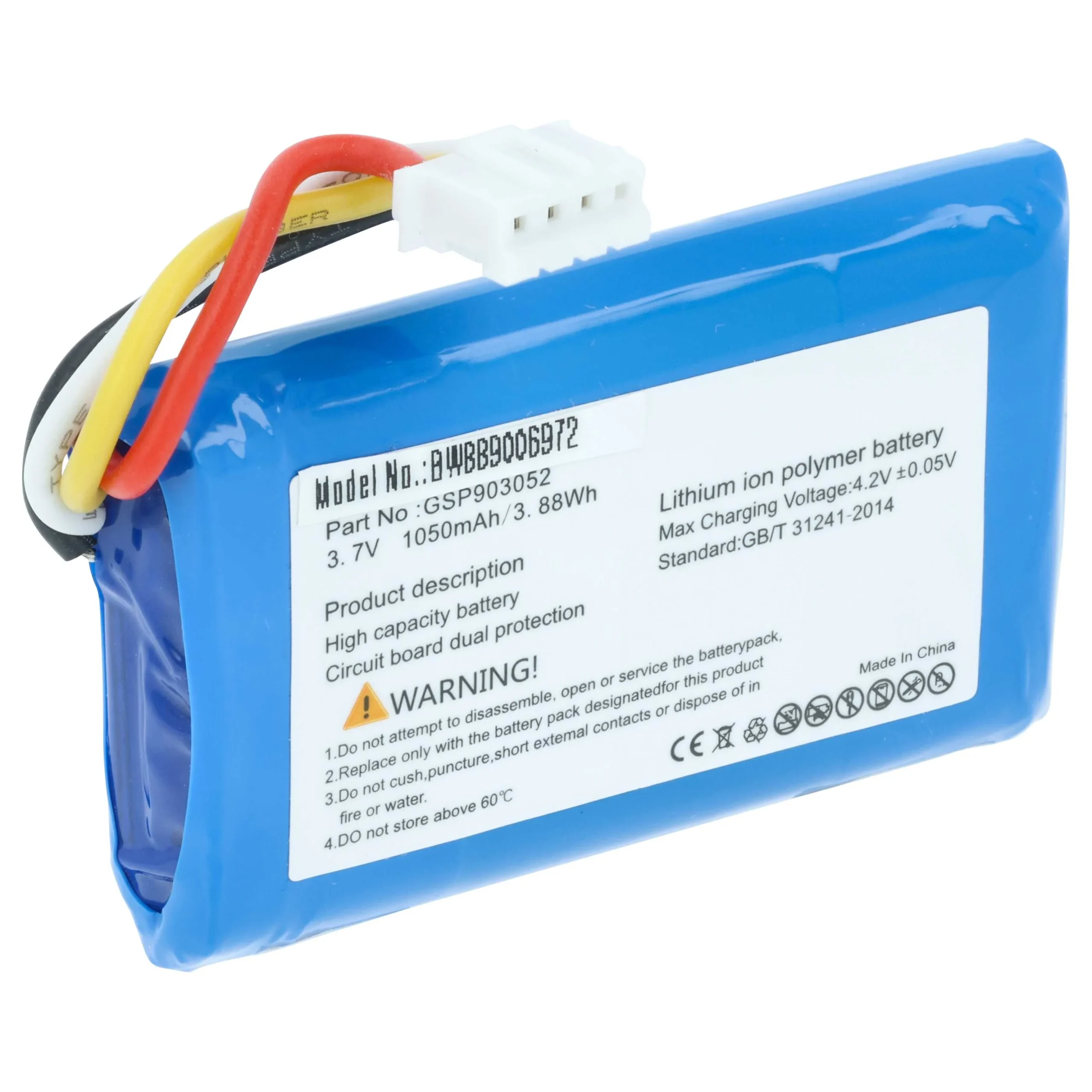 Batterie remplace JBL GSP903052 enceinte JBL - 1050mAh 3,7V Li-ion