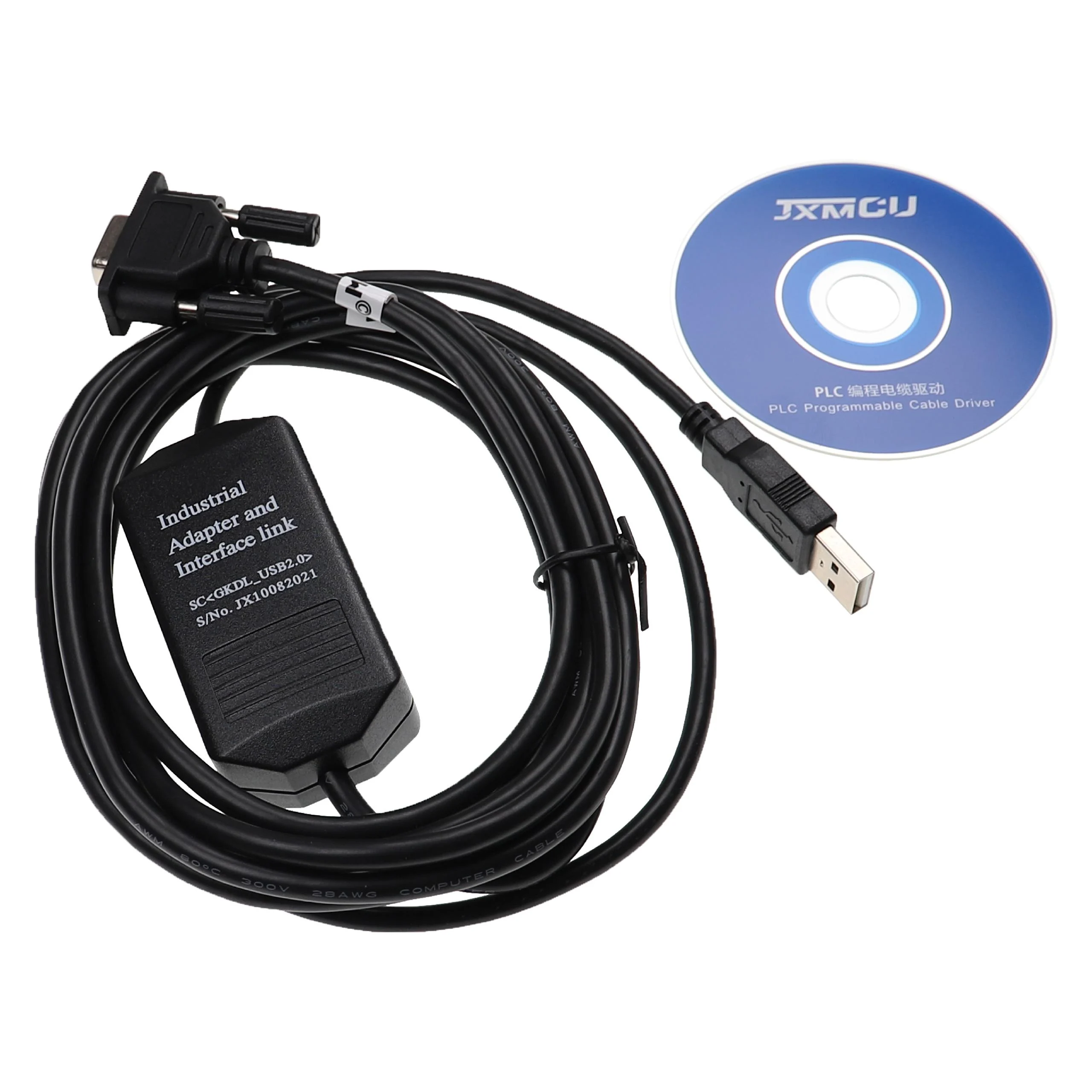 Câble de programmation RS-232 pour périphérique AB-SLC 5/03 5/04 5/05 - Adaptateur + CD pilote 300cm noir