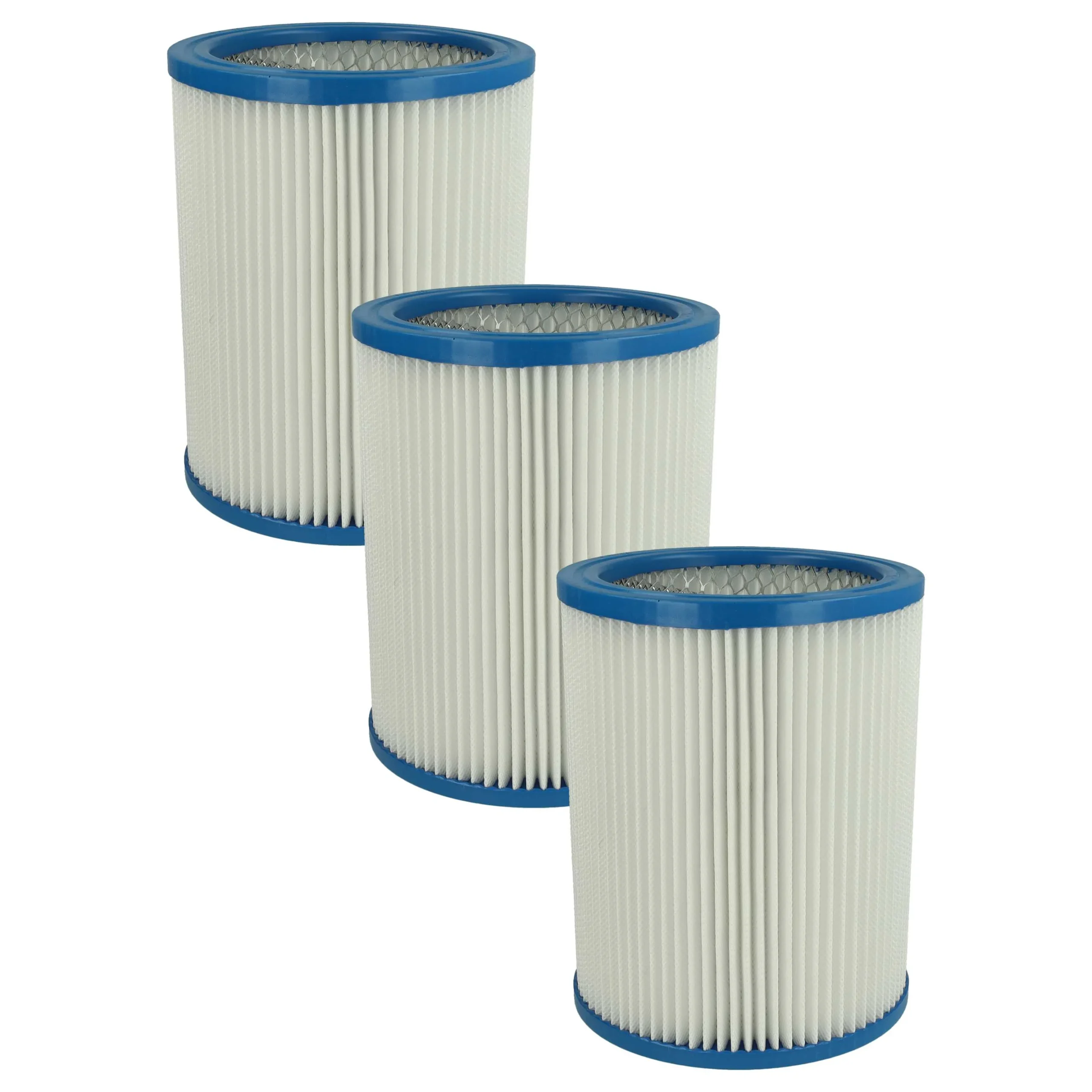 3x Filtre remplace Fein 31322765009, 4014586261454 pour aspirateur Fein - Cartouche Filtre, blanc