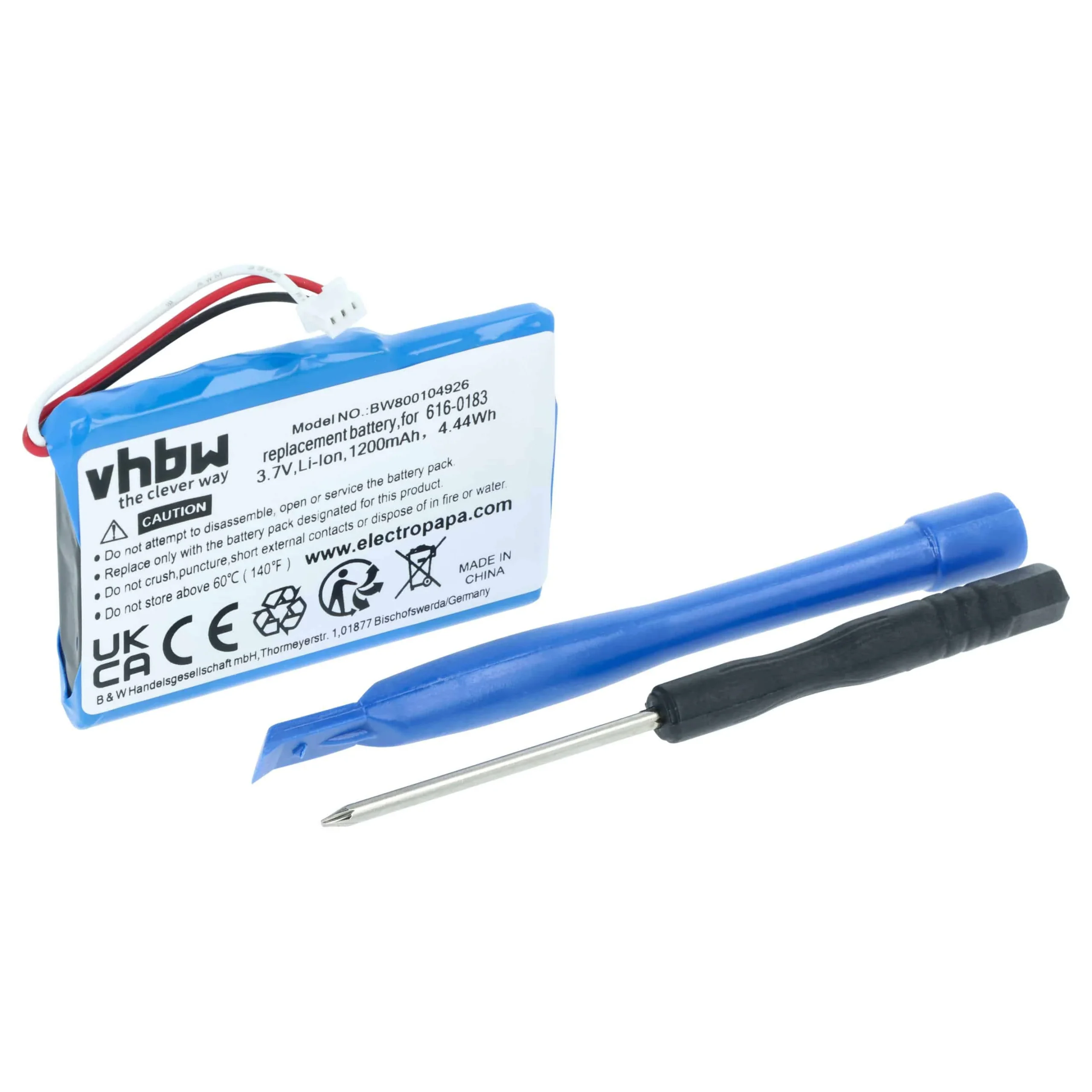 Batterie remplace Apple 616-0183 pour lecteur MP3 Apple - 1200mAh 3,7V Li-ion
