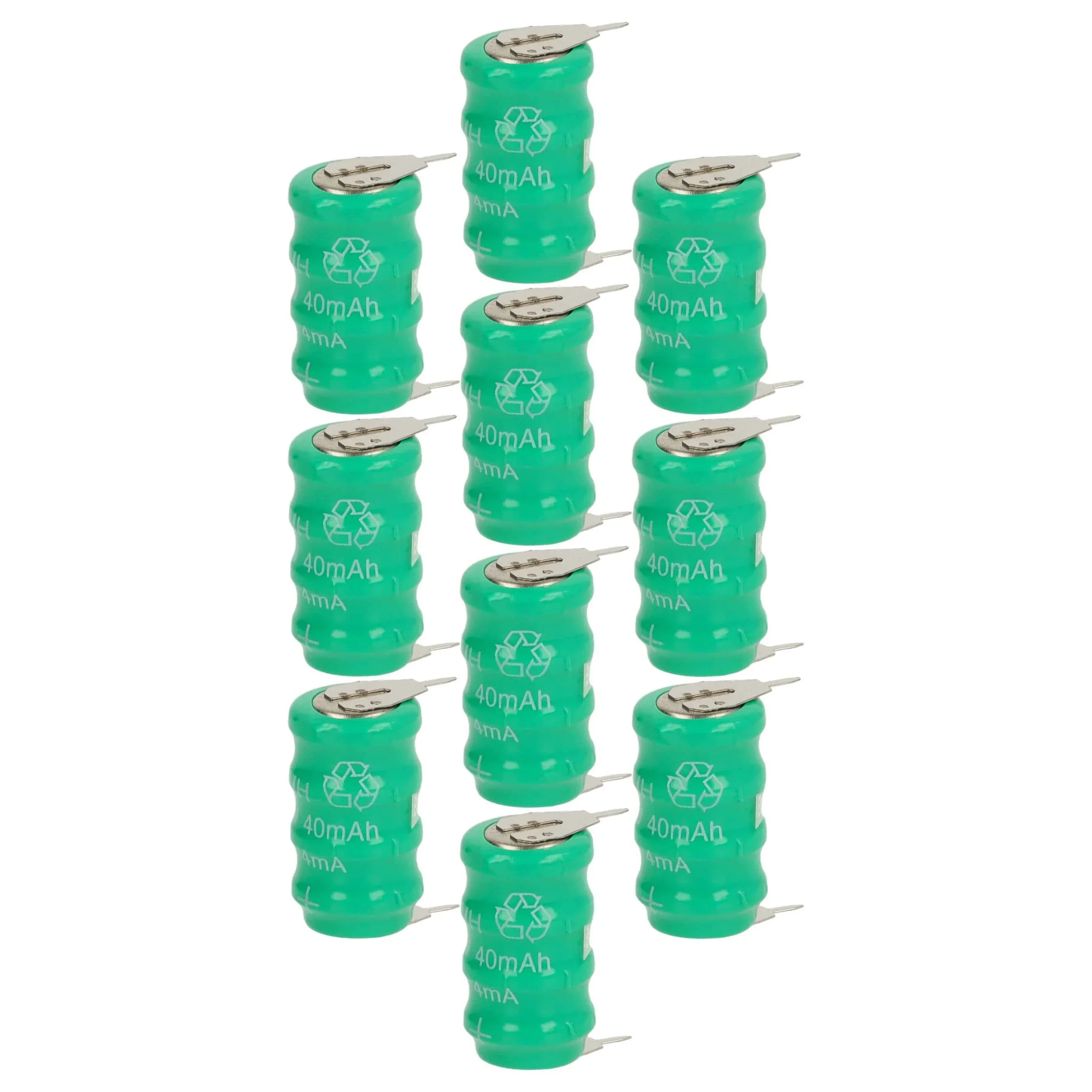 10x Piles bouton de type V40H pour le modélisme et autres - 40mAh 4,8V NiMH