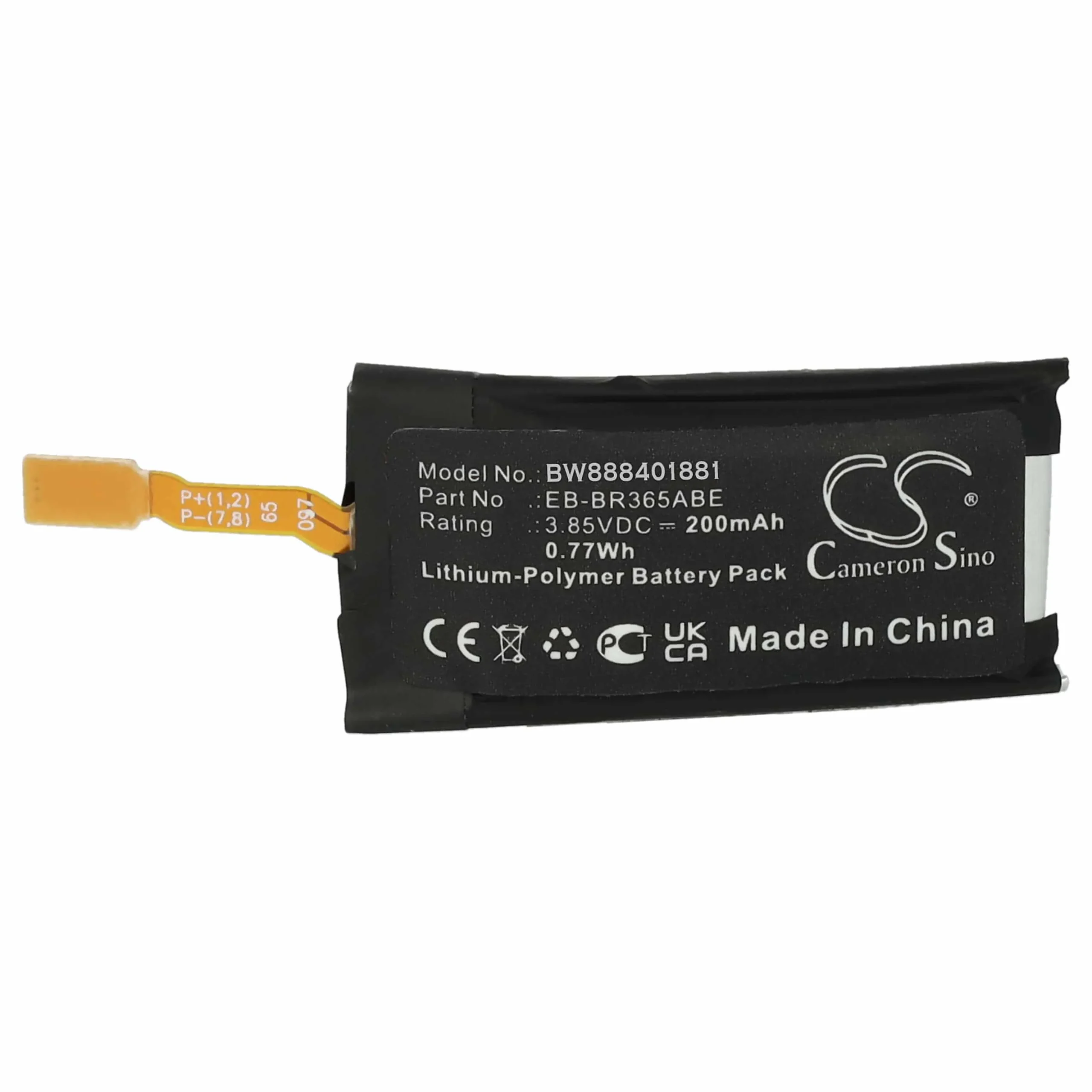 Batterie remplace Samsung GH43-04770A, EB-BR365ABE montre connectée - 200mAh 3,85V Li-polymère + outils