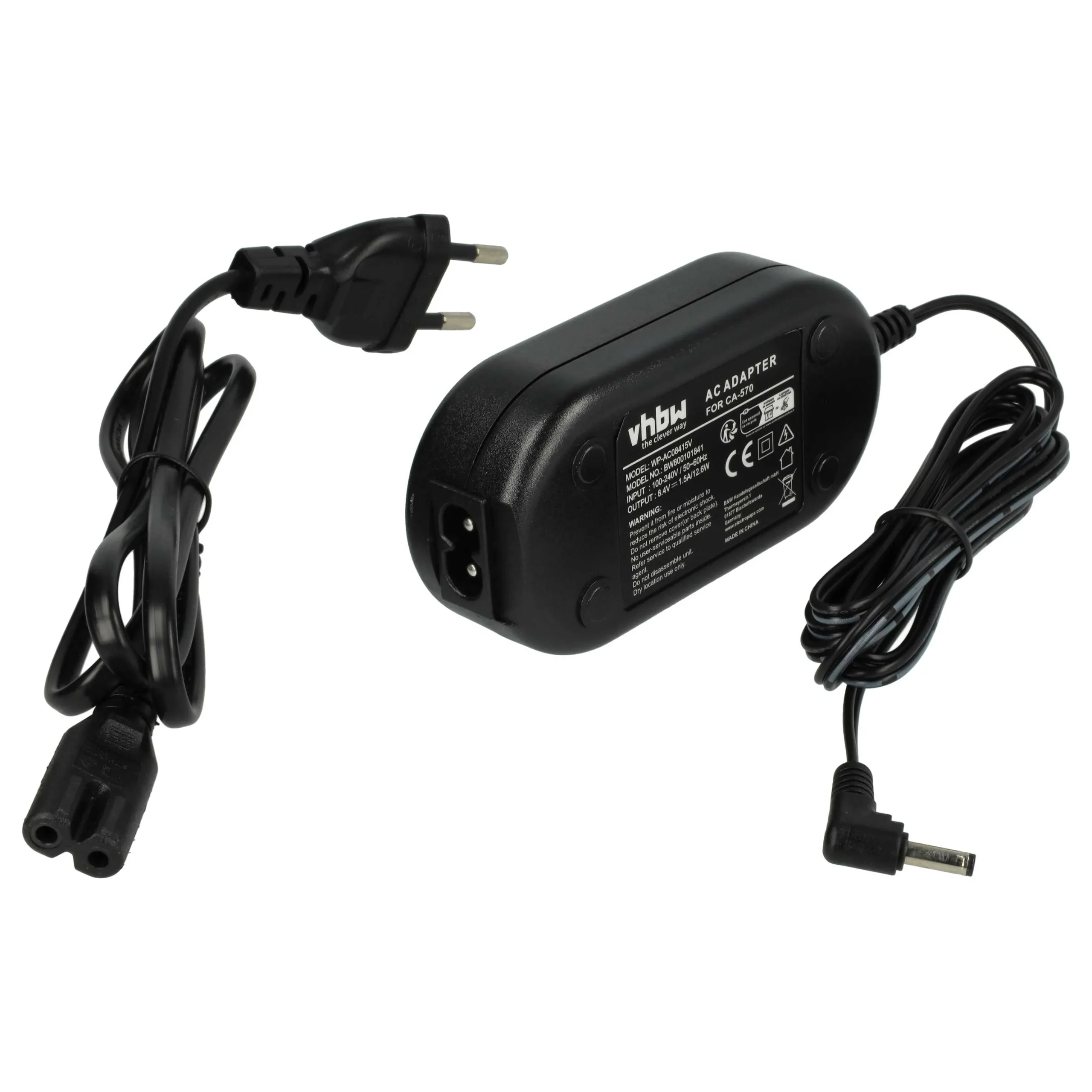 Bloc secteur remplace Canon CA-570K, CA570, CA570K, CA-570 pour caméra Canon, 2m