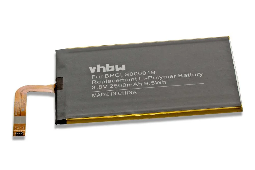 Batterie remplace BlackBerry 1ICP4/59/93, BPCLS00001B téléphone portable Blackberry - 2500mAh 3,8V Li-polymère
