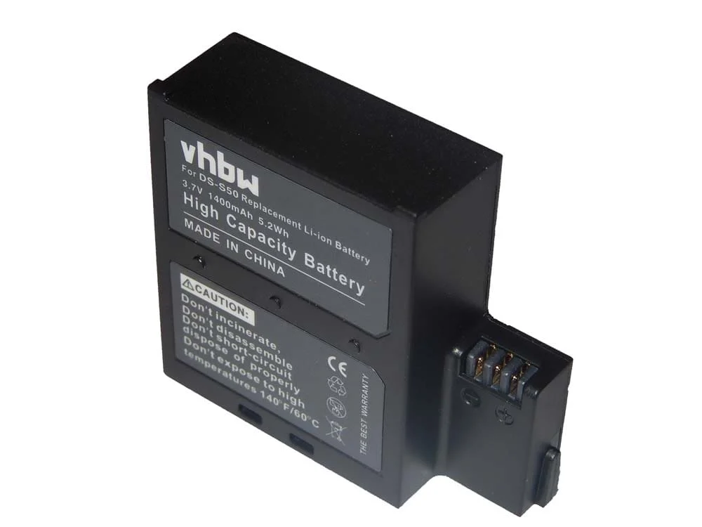 Batterie remplace AEE DS-S50, VCC-A034-SB pour caméscope AEE- 1400mAh 3,7V Li-ion